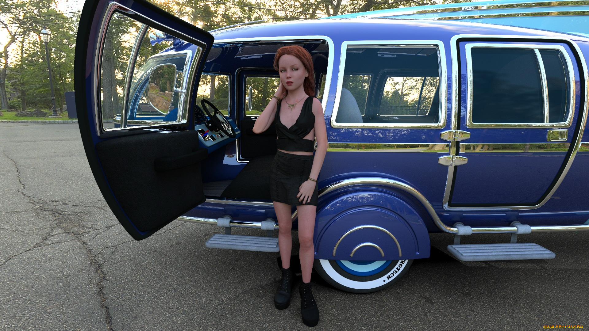 3д, графика, фантазия, , fantasy, фон, взгляд, девушка