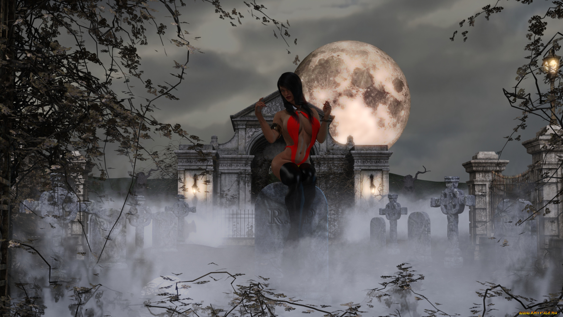 3д, графика, праздники, , holidays, фон, взгляд, девушка