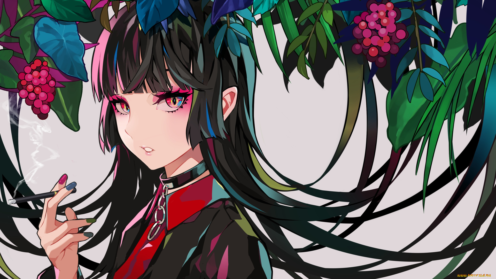 аниме, unknown, , другое, , фон, взгляд, девушка