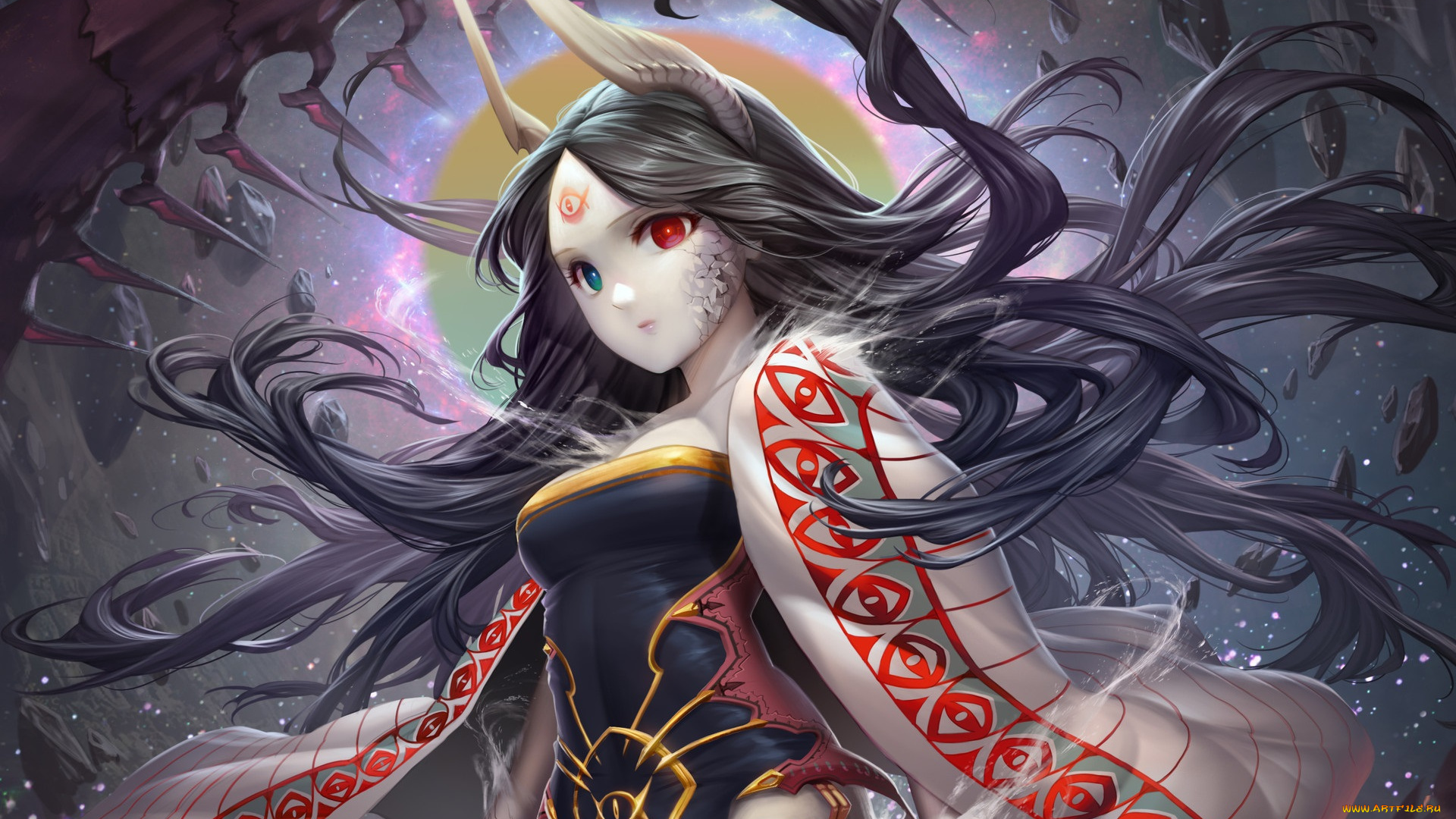 аниме, животные, , существа, девушка