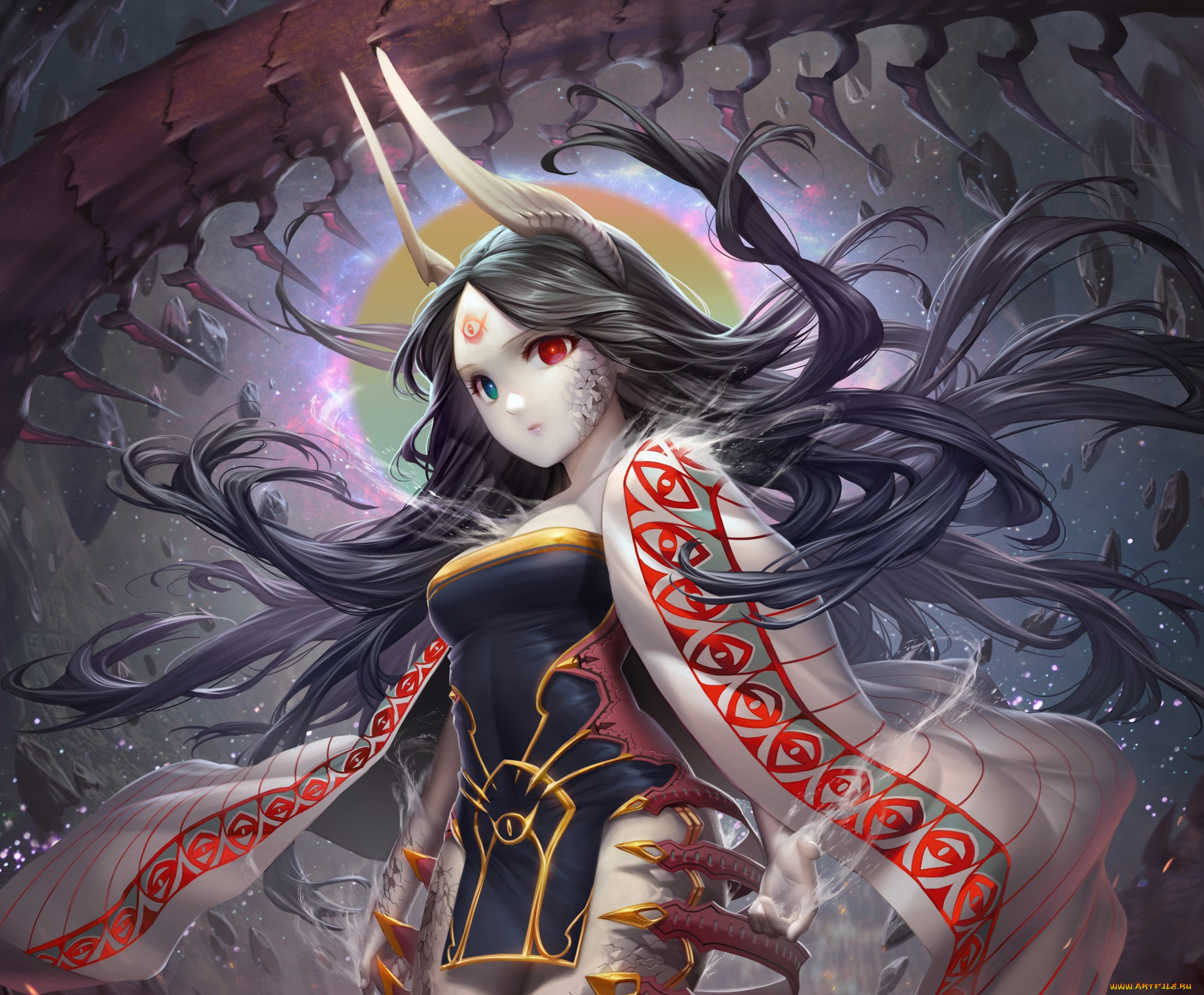 аниме, животные, , существа, девушка