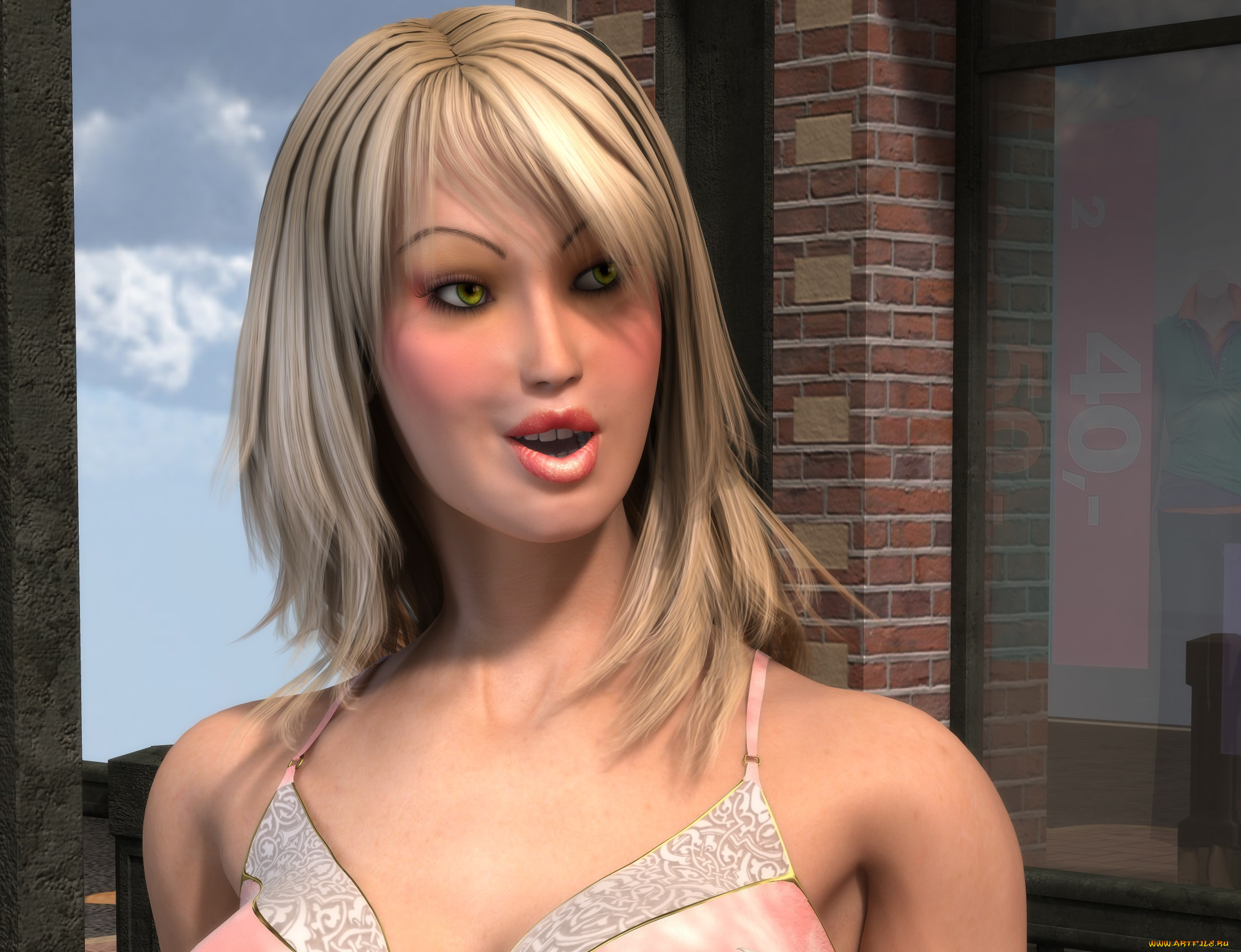 3д, графика, люди, , people, фон, взгляд, девушка