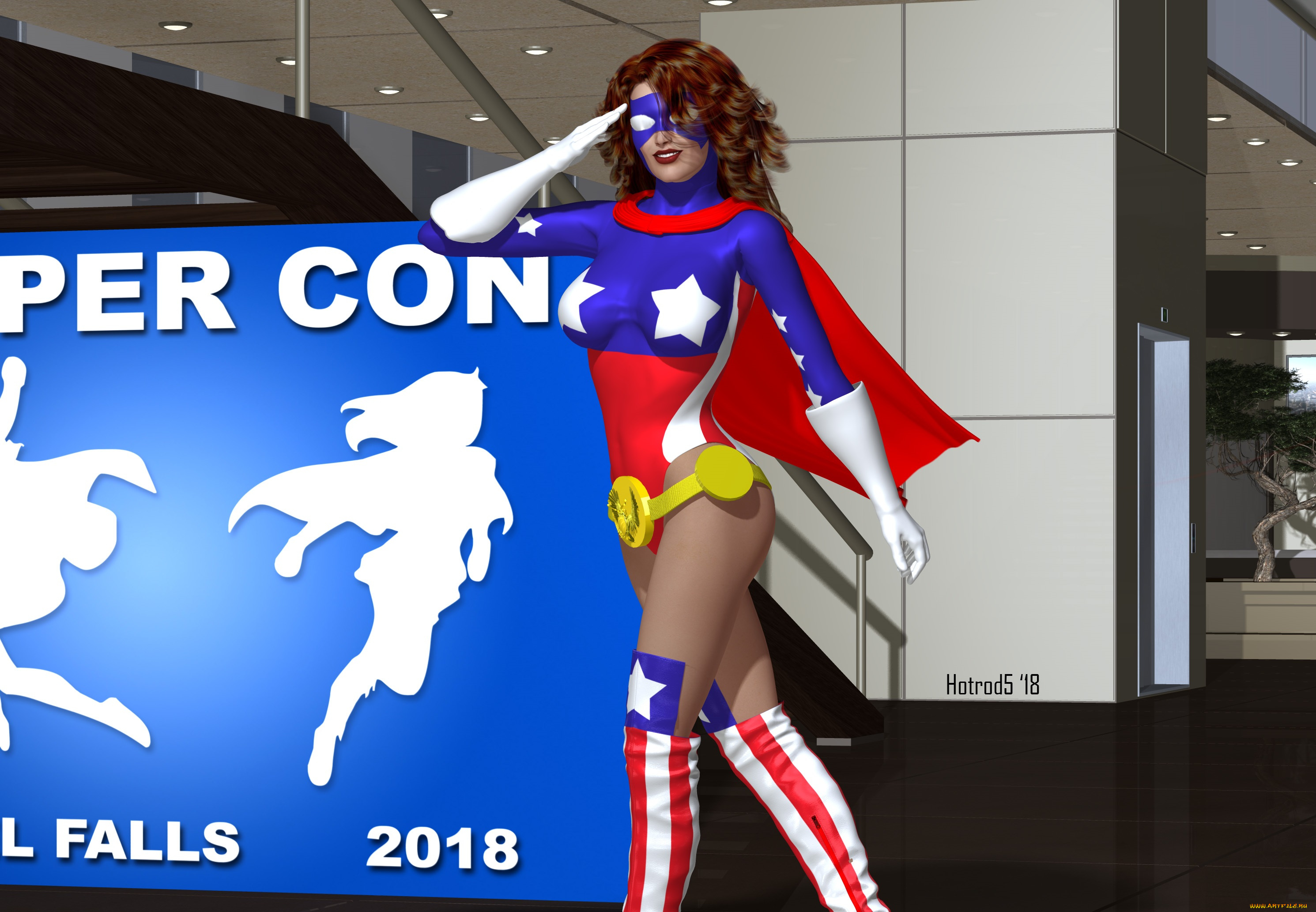 3д, графика, фантазия, , fantasy, фон, девушка, взгляд