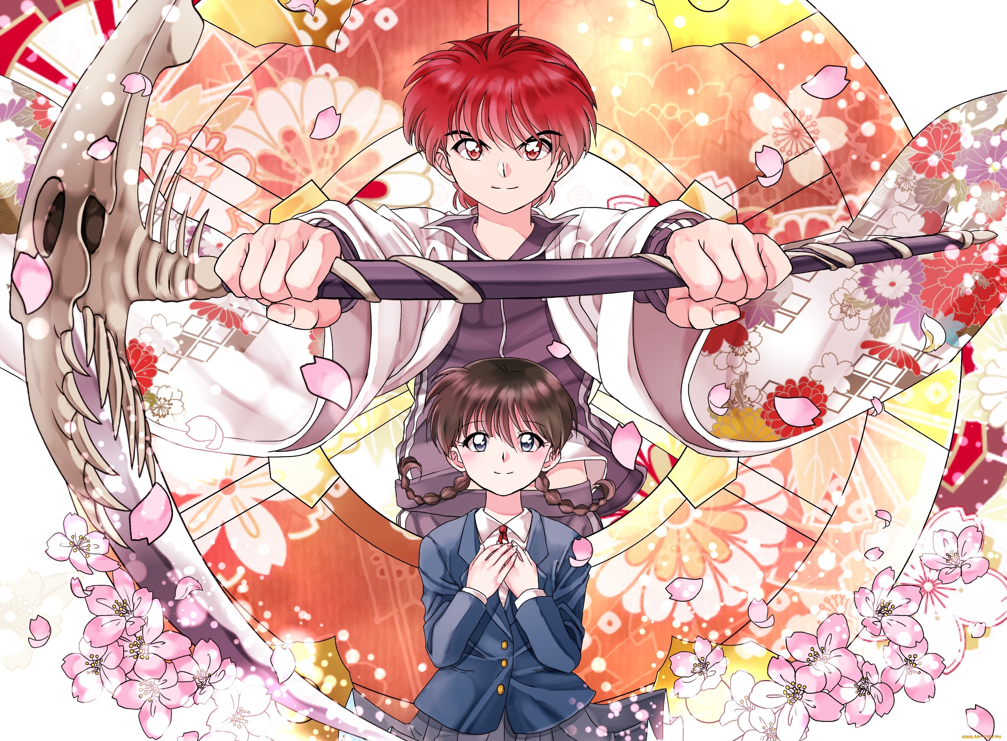аниме, kyoukai, no, rinne, kyoukai, no, rinne