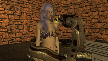 Картинка 3д+графика фантазия+ fantasy взгляд фон девушки