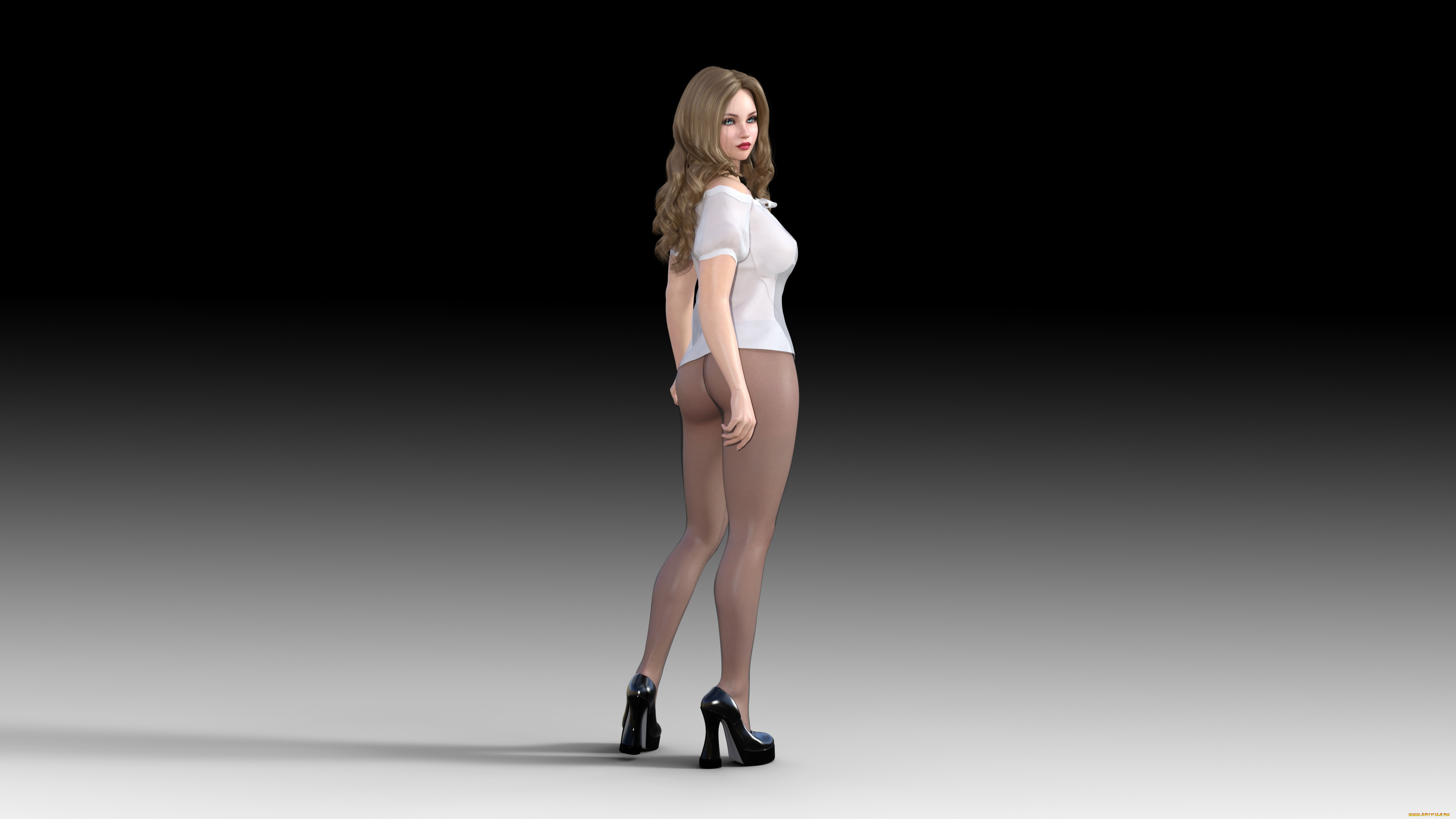 3д, графика, люди, , people, фон, взгляд, девушка