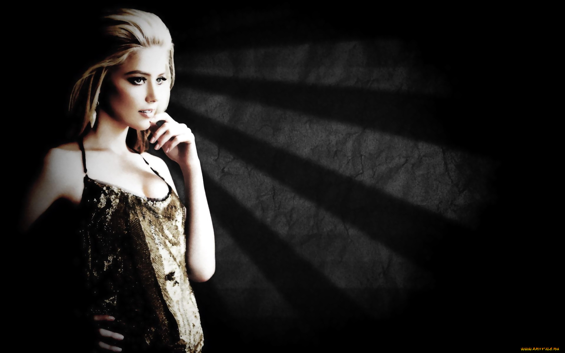 девушки, amber, heard, топ, лучи, блондинка, актриса