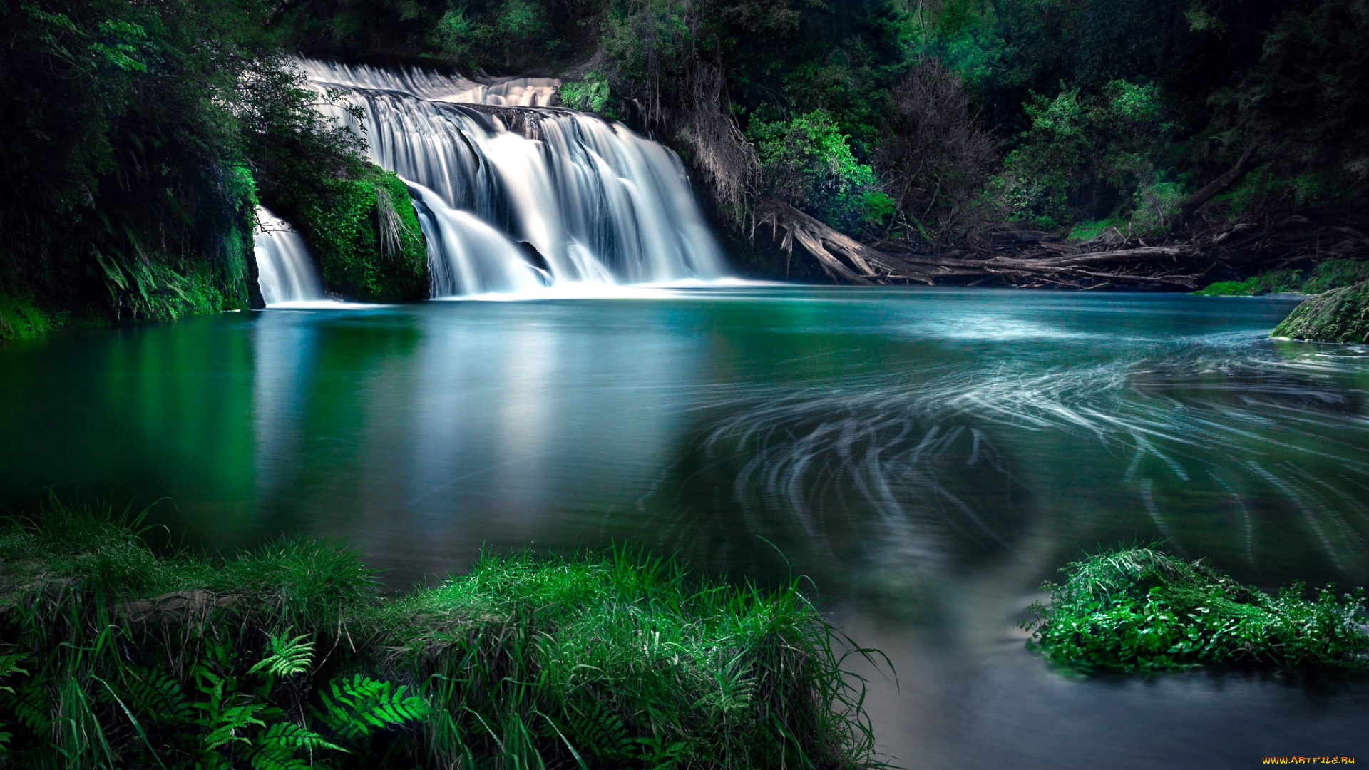 maraetotara, falls, maraetotara, river, new, zealand, природа, водопады, maraetotara, falls, river, new, zealand