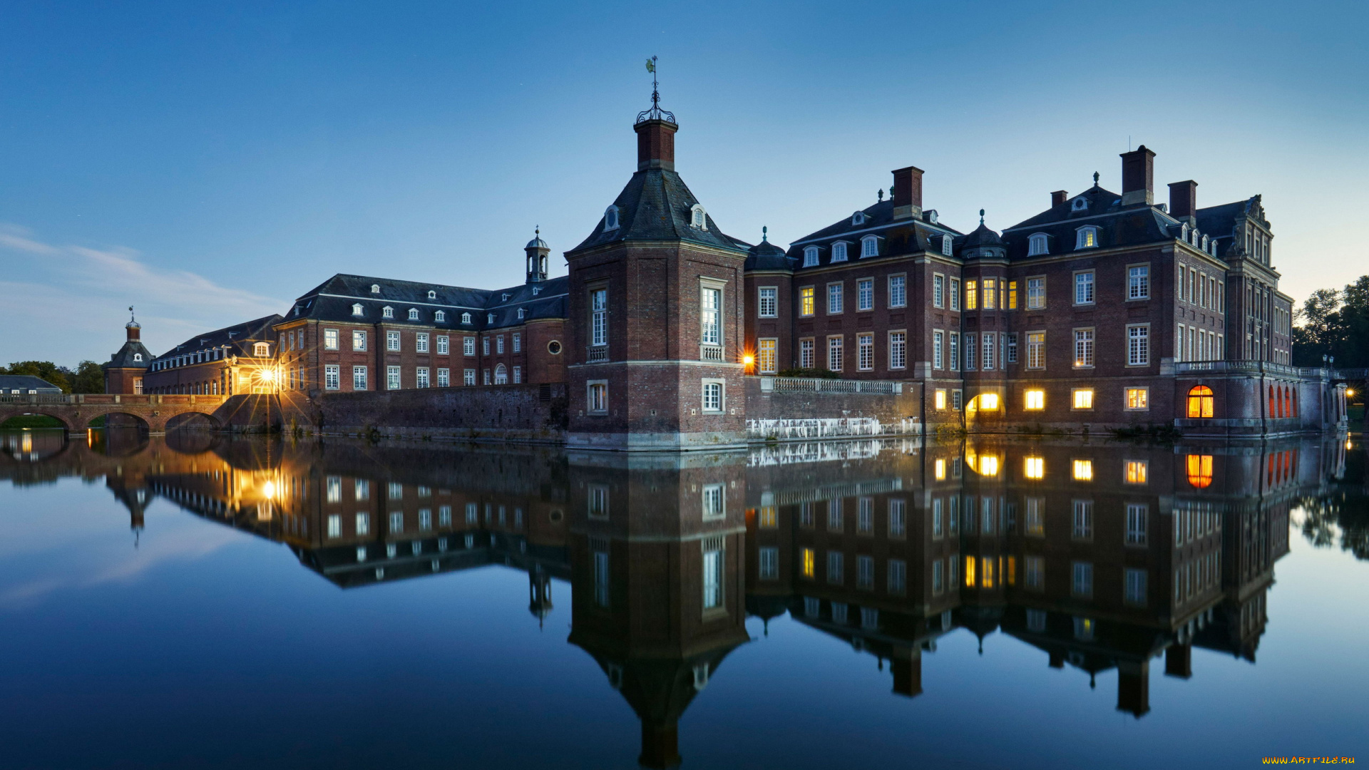 nordkirchen, castle, города, замки, германии, nordkirchen, castle