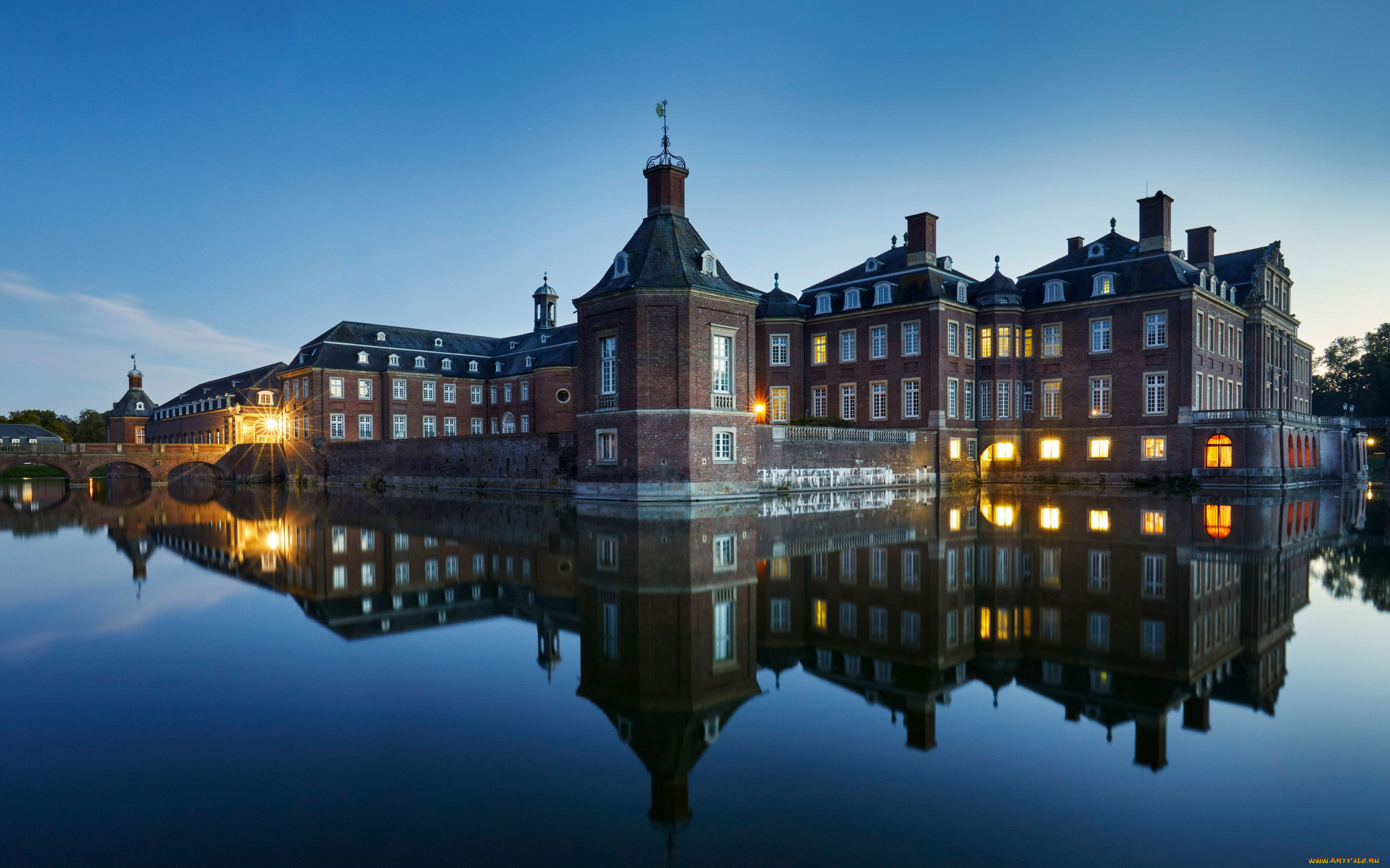 nordkirchen, castle, города, замки, германии, nordkirchen, castle