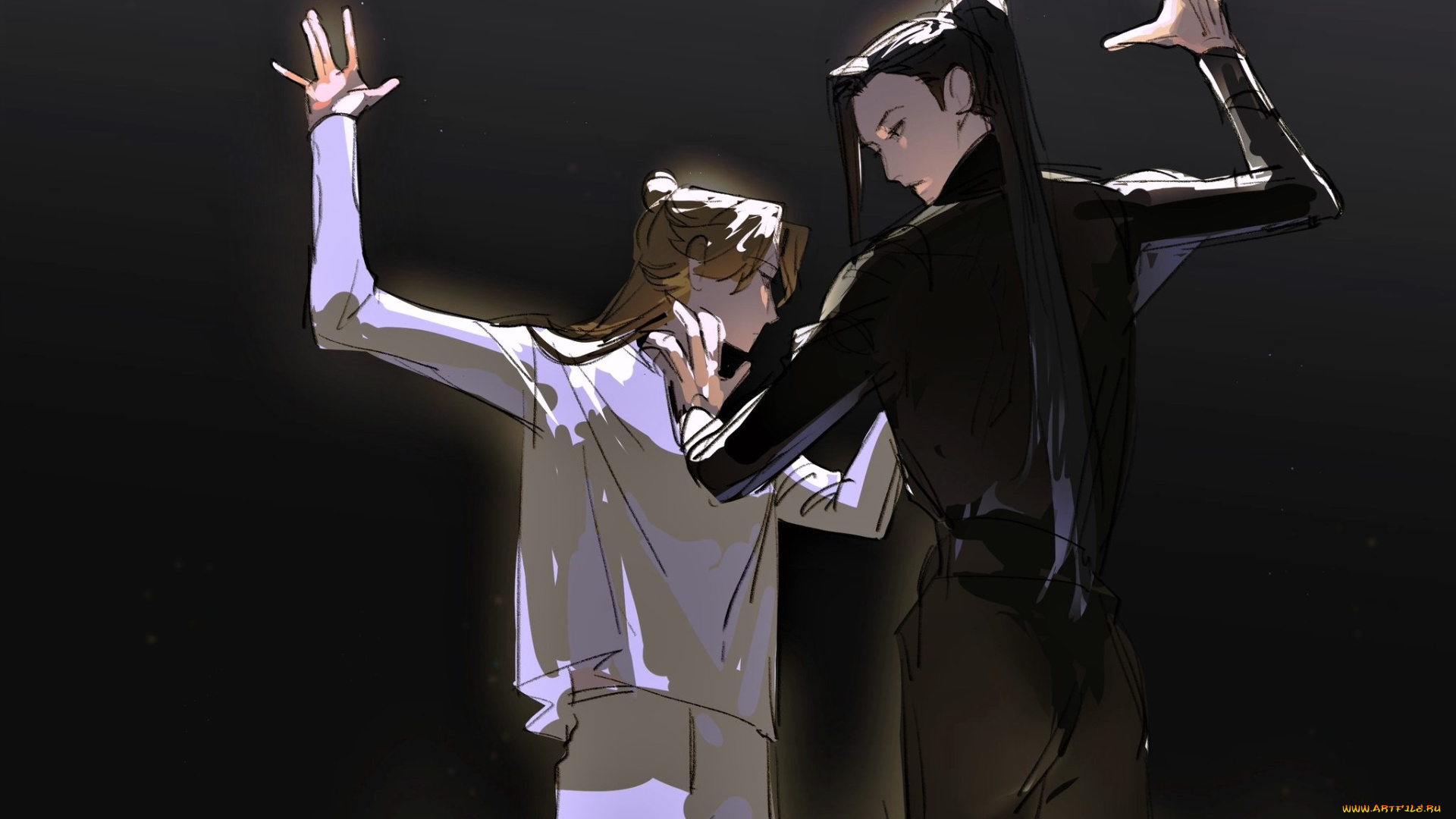 аниме, tian, guan, ci, fu, танцы