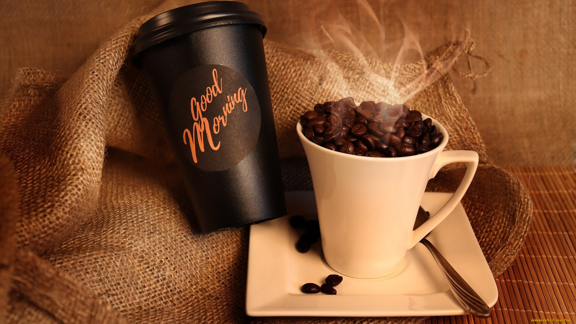 еда, кофе, , кофейные, зёрна, надпись, зерна, чашка