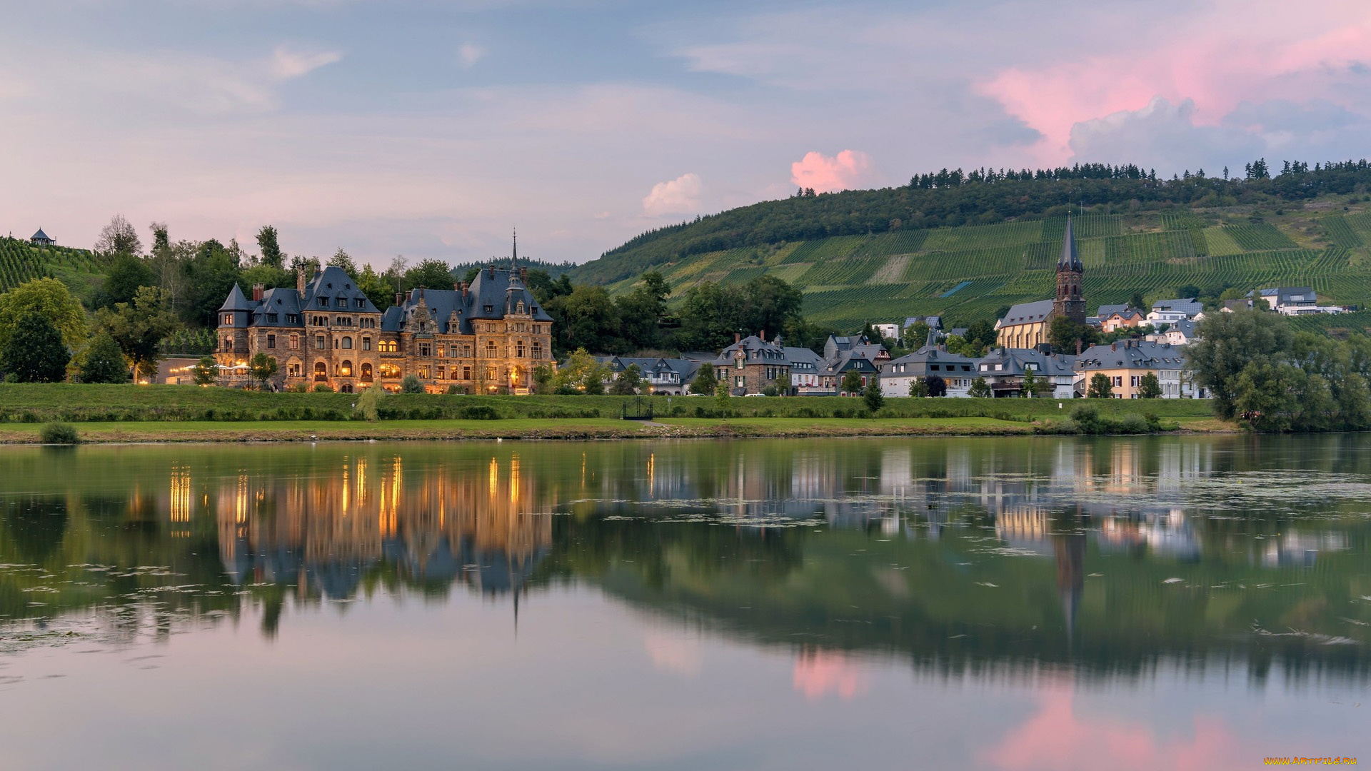lieser, castle, города, замки, германии, lieser, castle
