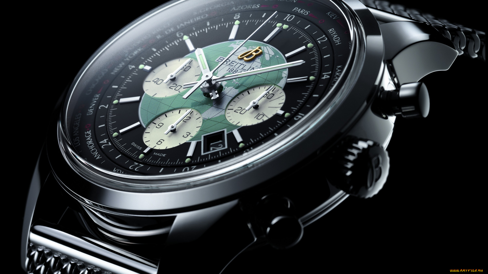 бренды, breitling, роскошные, часы, наручные, крупным, планом, цифры, технологии