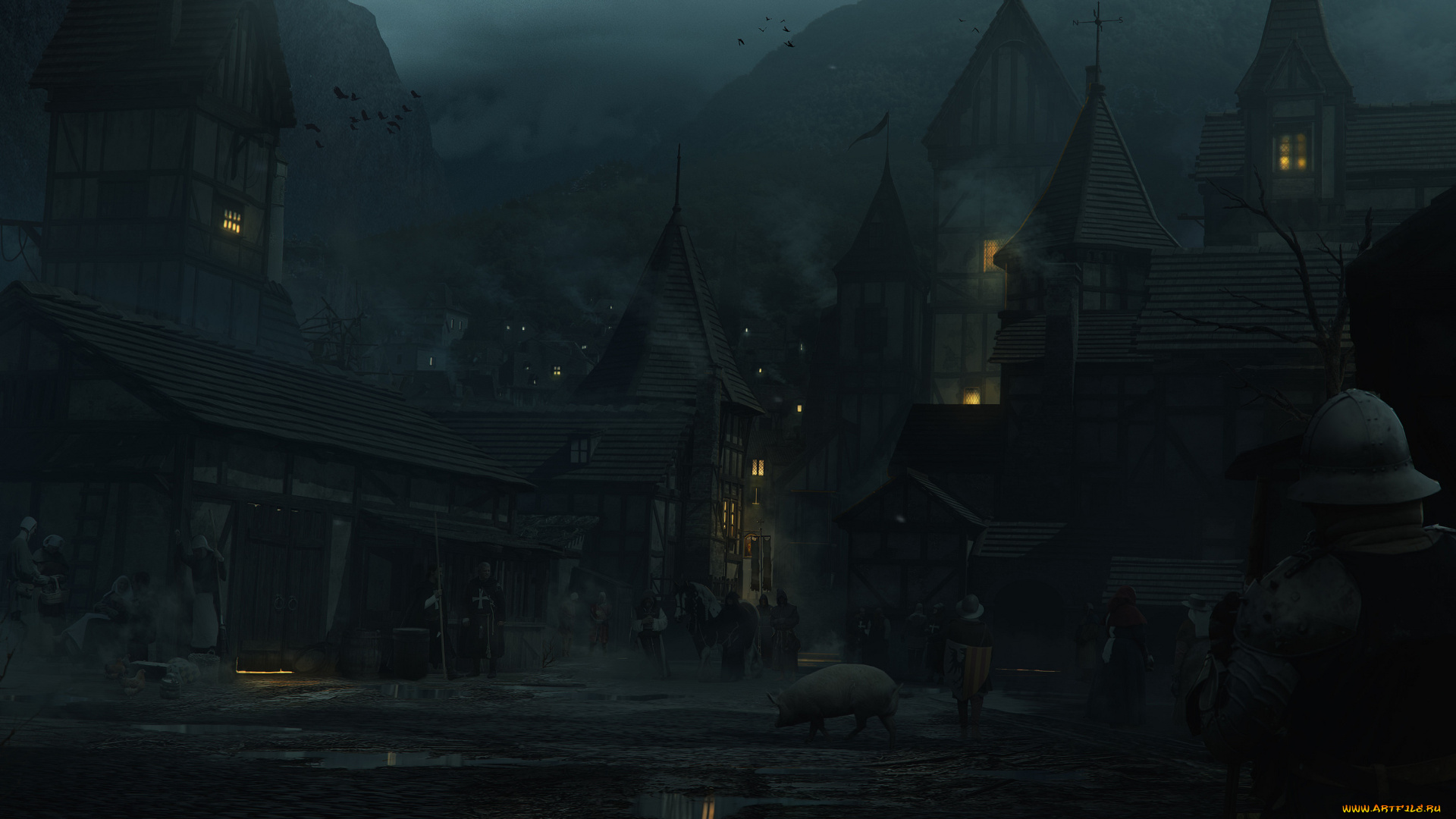 фэнтези, замки, замок