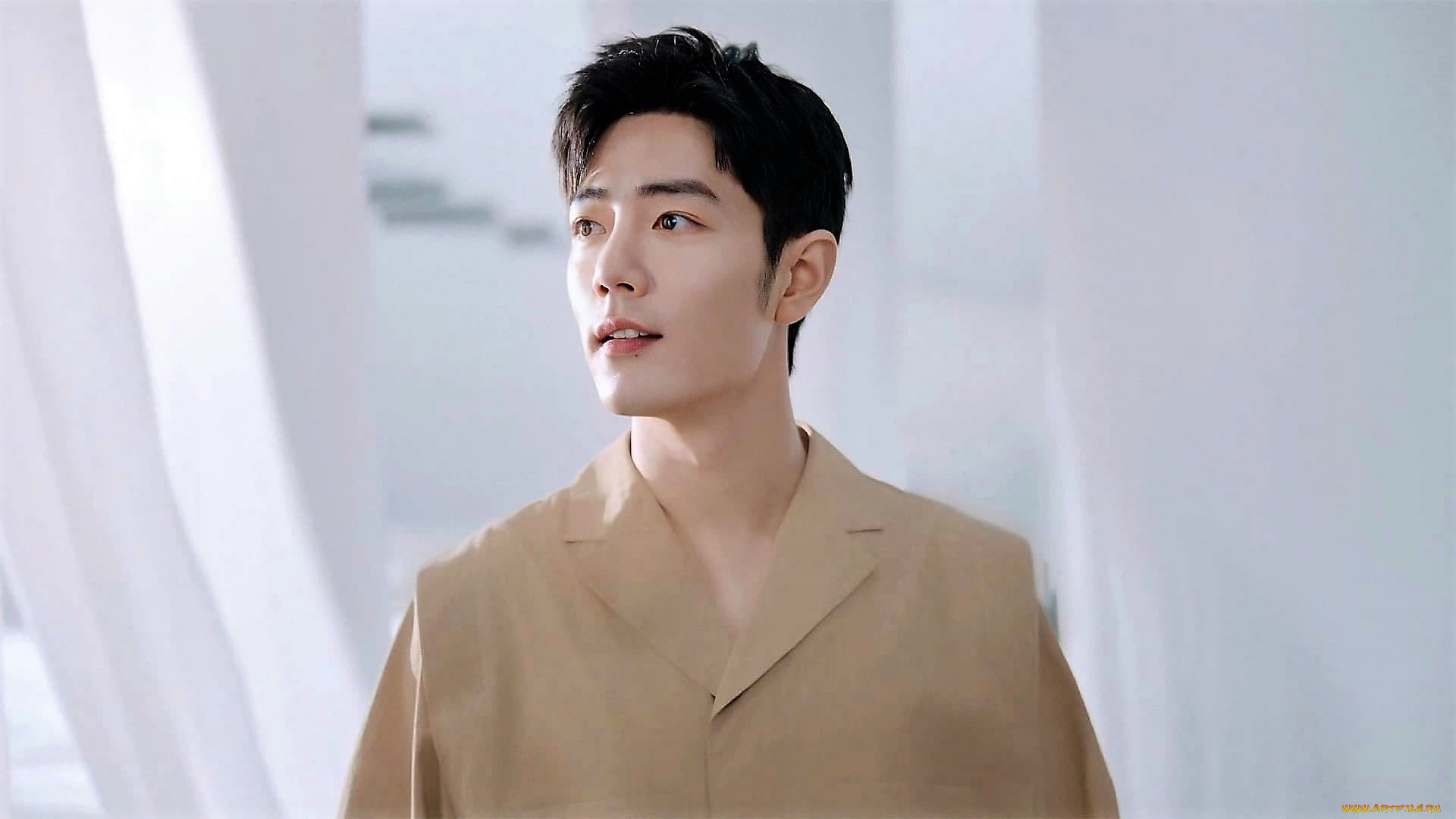 мужчины, xiao, zhan, актер, лицо, рубашка