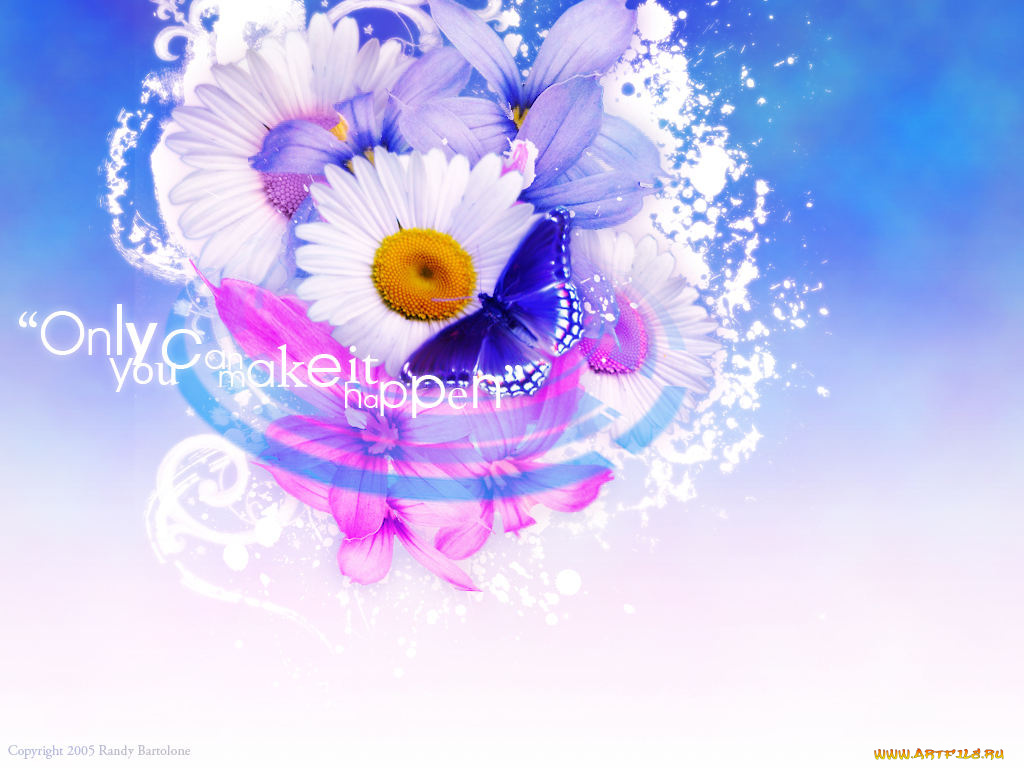 цветы, разные, вместе