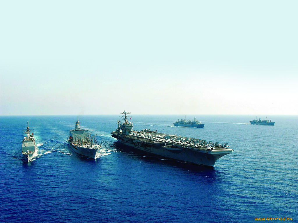 корабли, разные, вместе