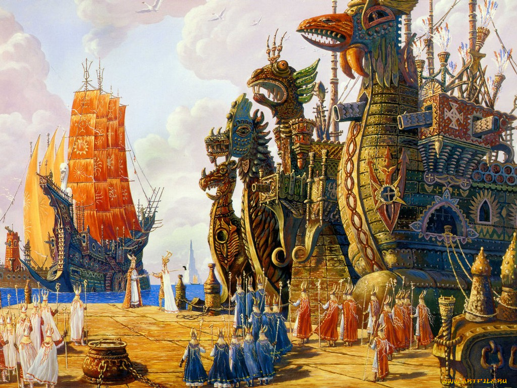 всеволод, иванов, ведическая, русь, рисованные, города