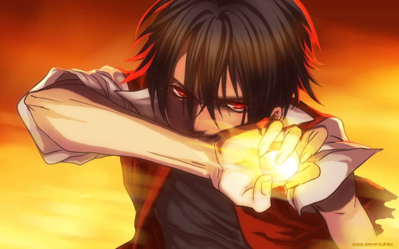 аниме, weapon, blood, technology