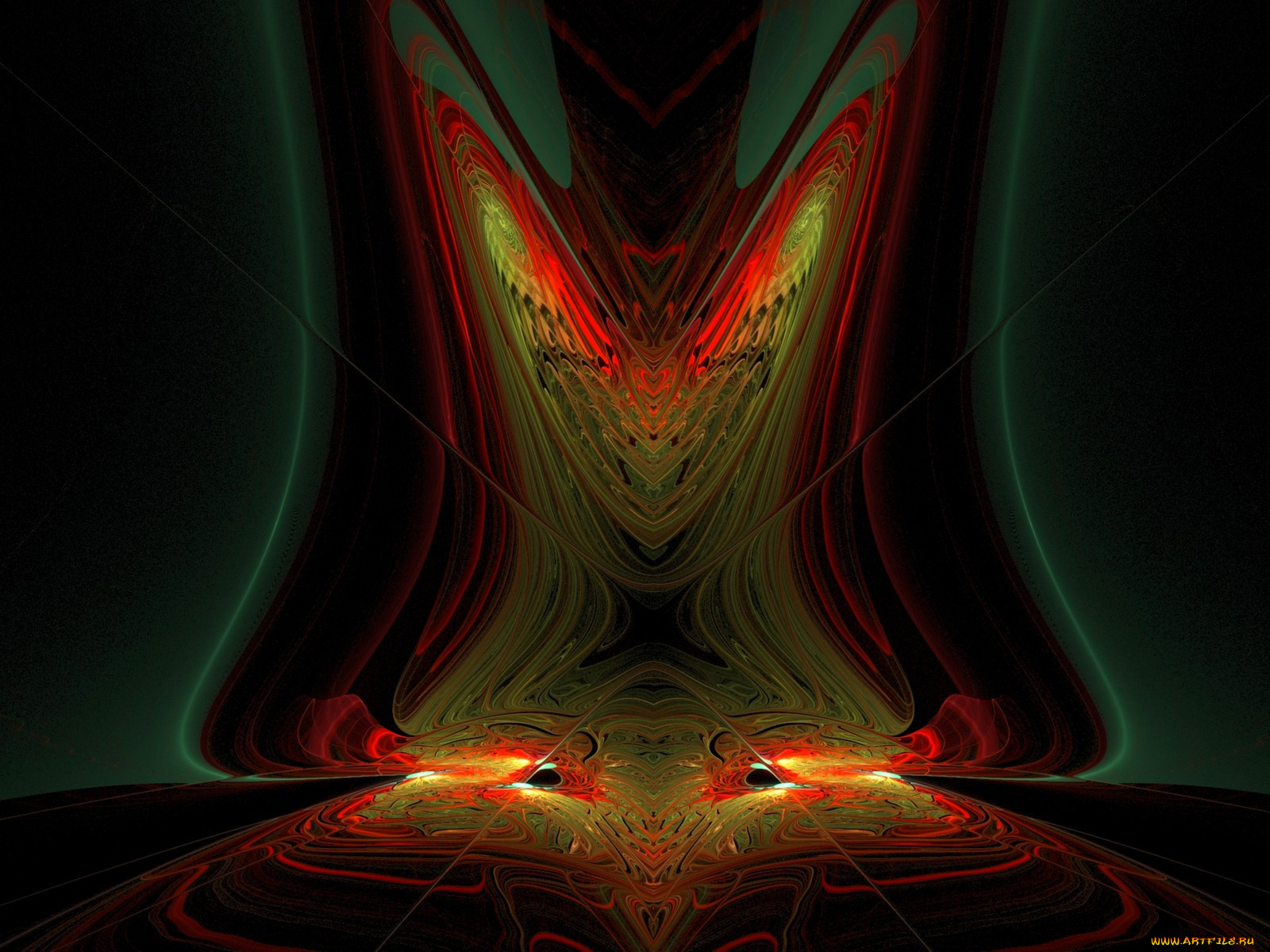 3д, графика, fractal, фракталы, абстракция, фон, тёмный, узор