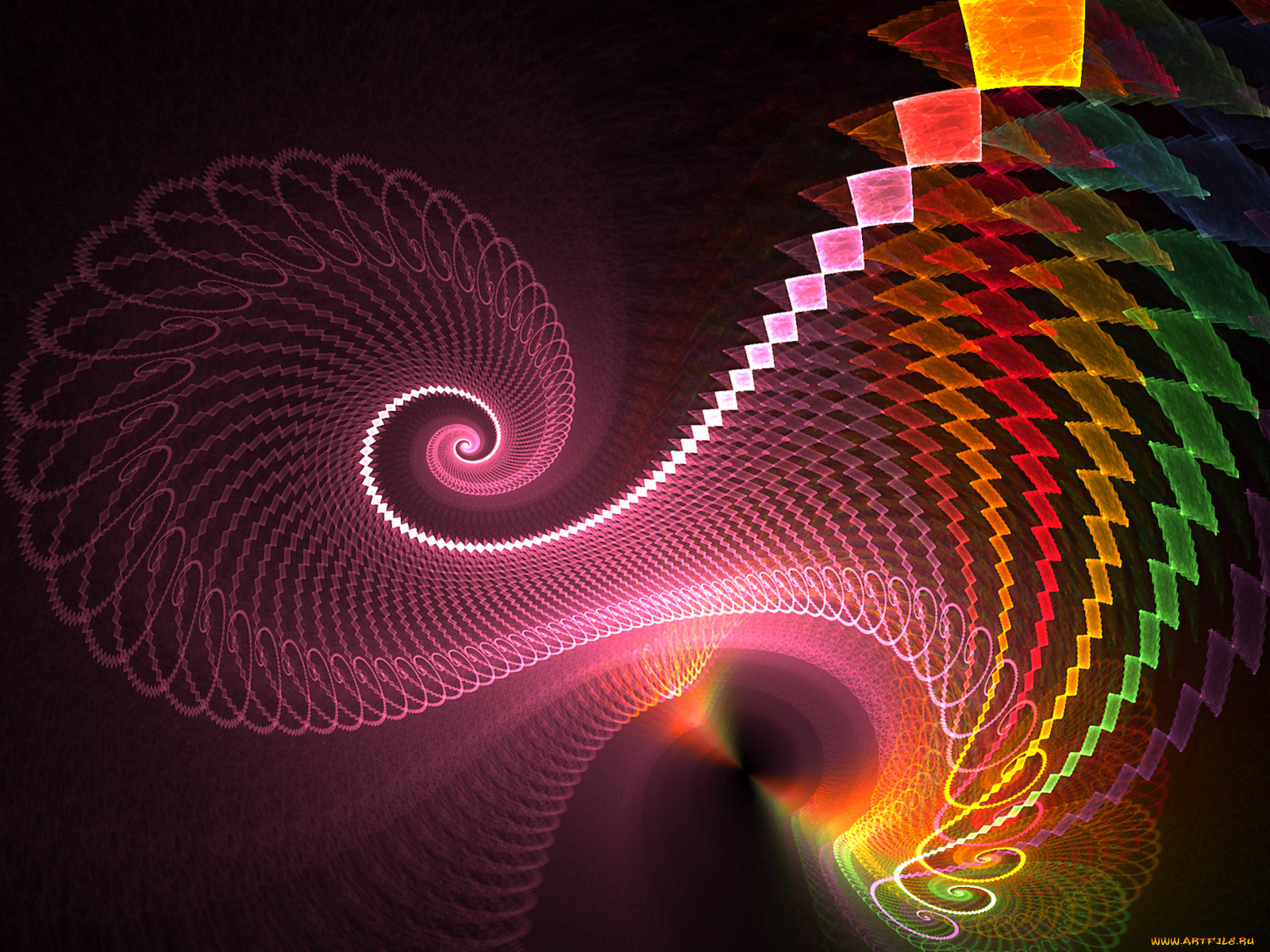 3д, графика, fractal, фракталы, фон, тёмный, узор