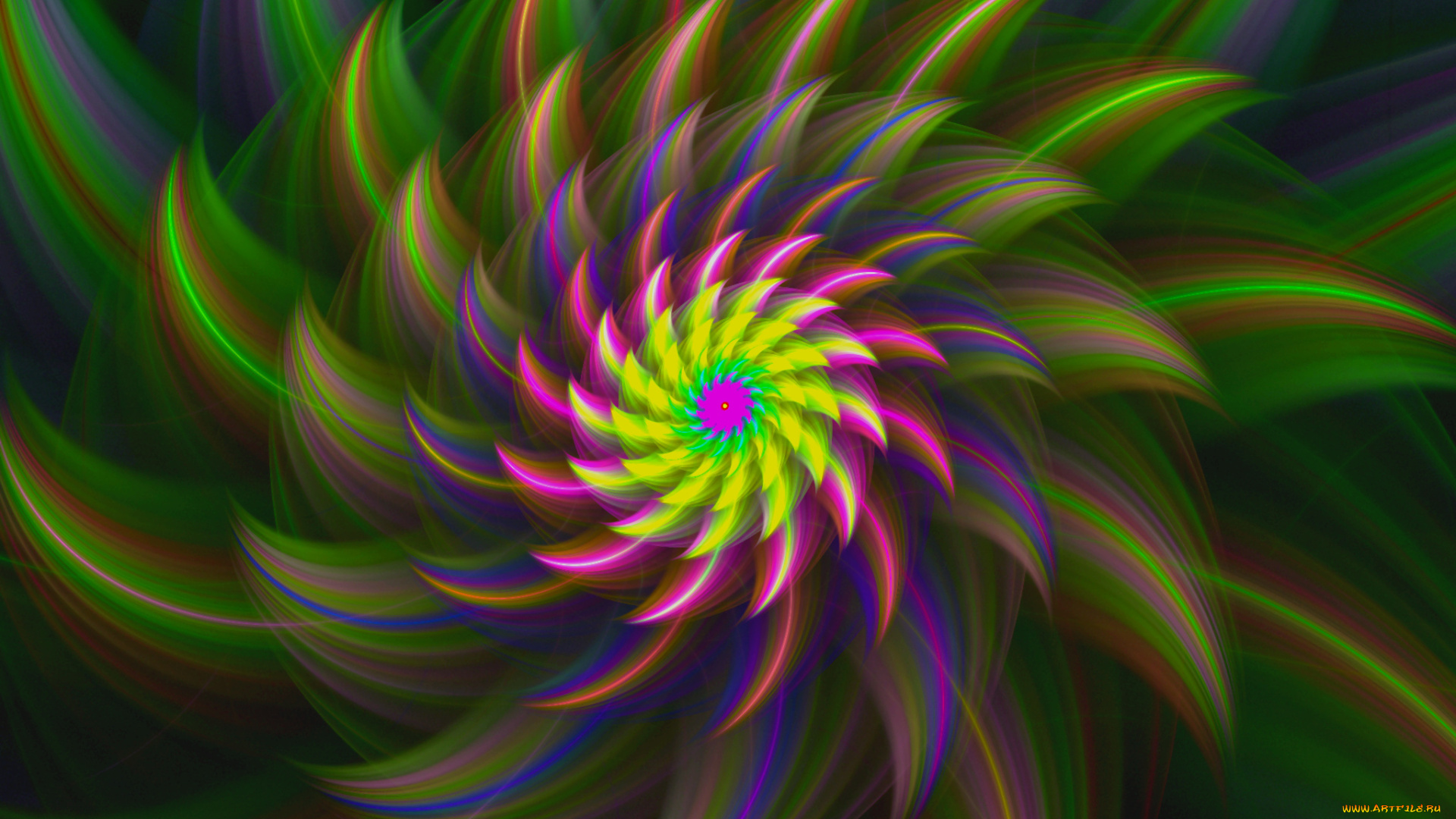 3д, графика, fractal, фракталы, аниме, девушки