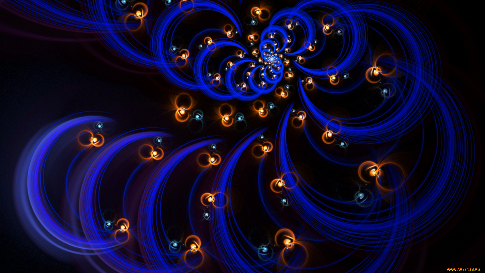 3д, графика, fractal, фракталы, фон, тёмный