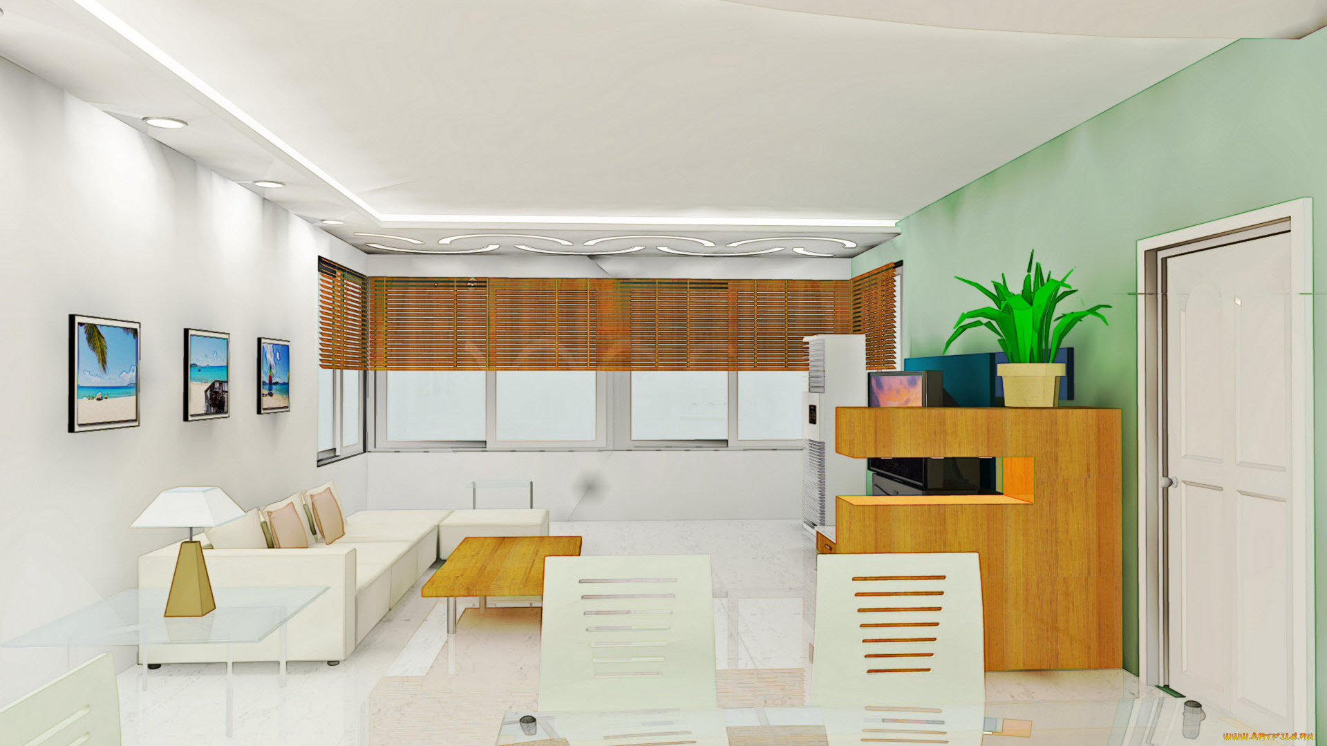 3д, графика, realism, реализм, интерьер, кресло, диван, комната, квартира, дизайн, стиль, картина