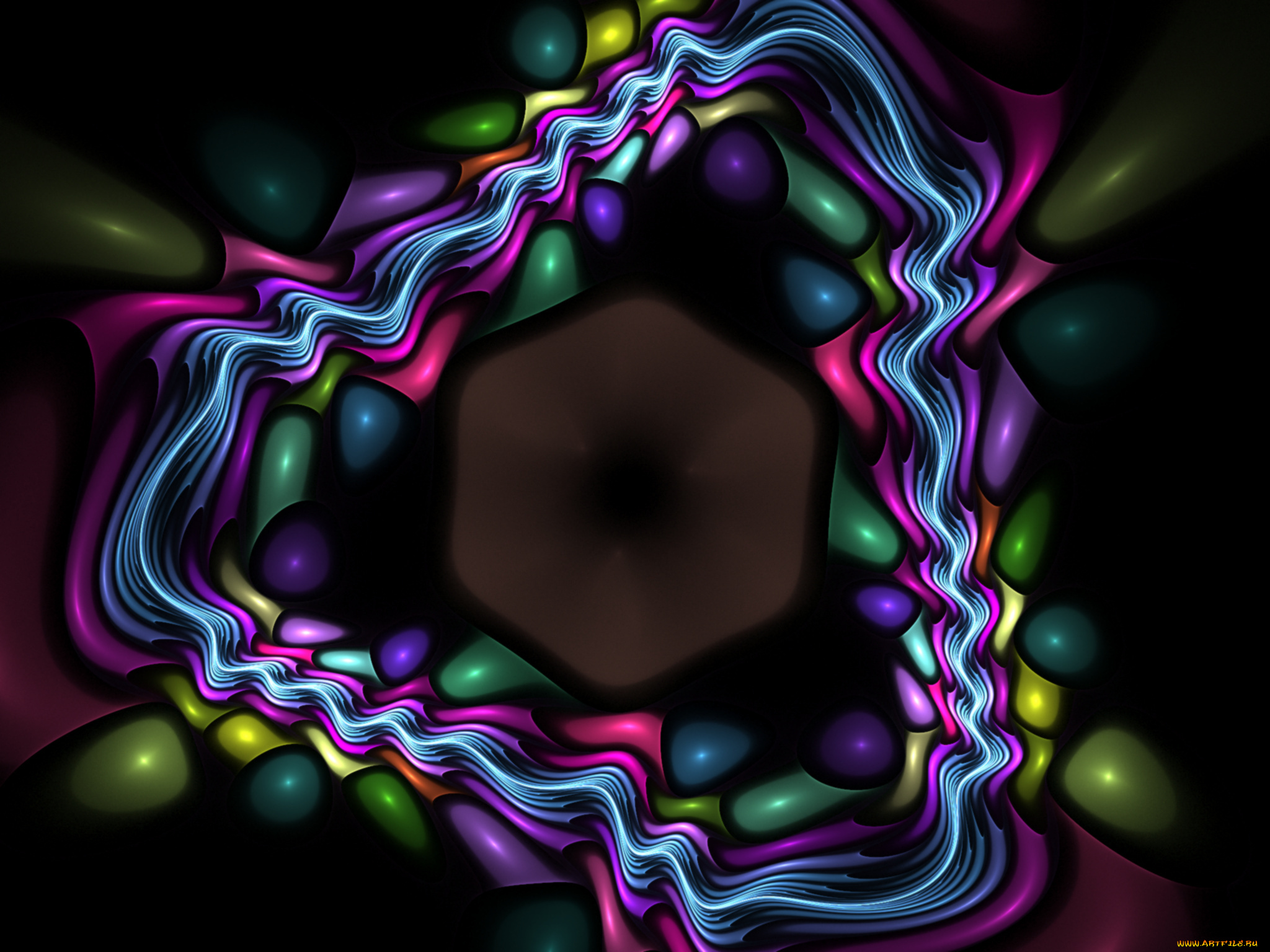 3д, графика, fractal, фракталы, абстракция, узор