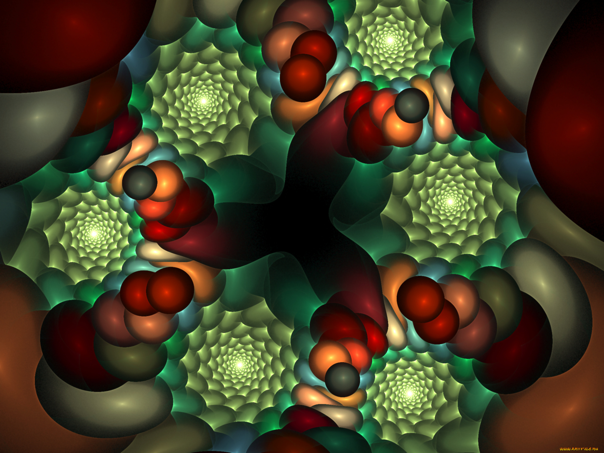 3д, графика, fractal, фракталы, абстракция