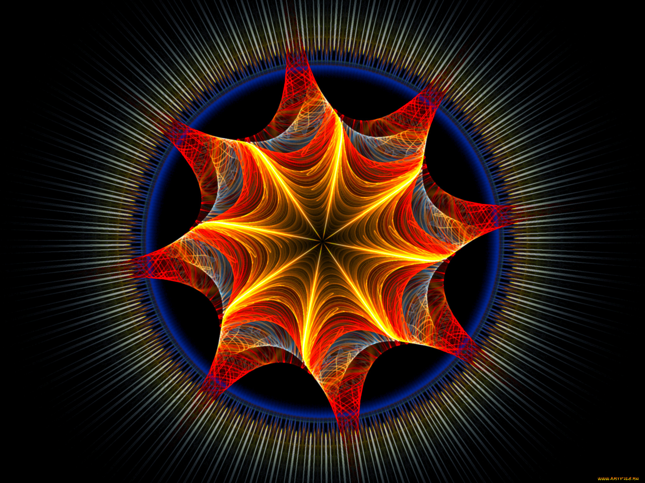 3д, графика, fractal, фракталы, аниме, девушки