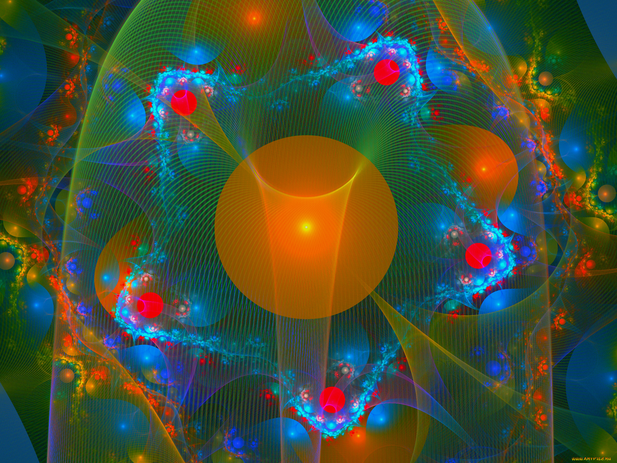 3д, графика, fractal, фракталы, узор, фон, темный, абстракция