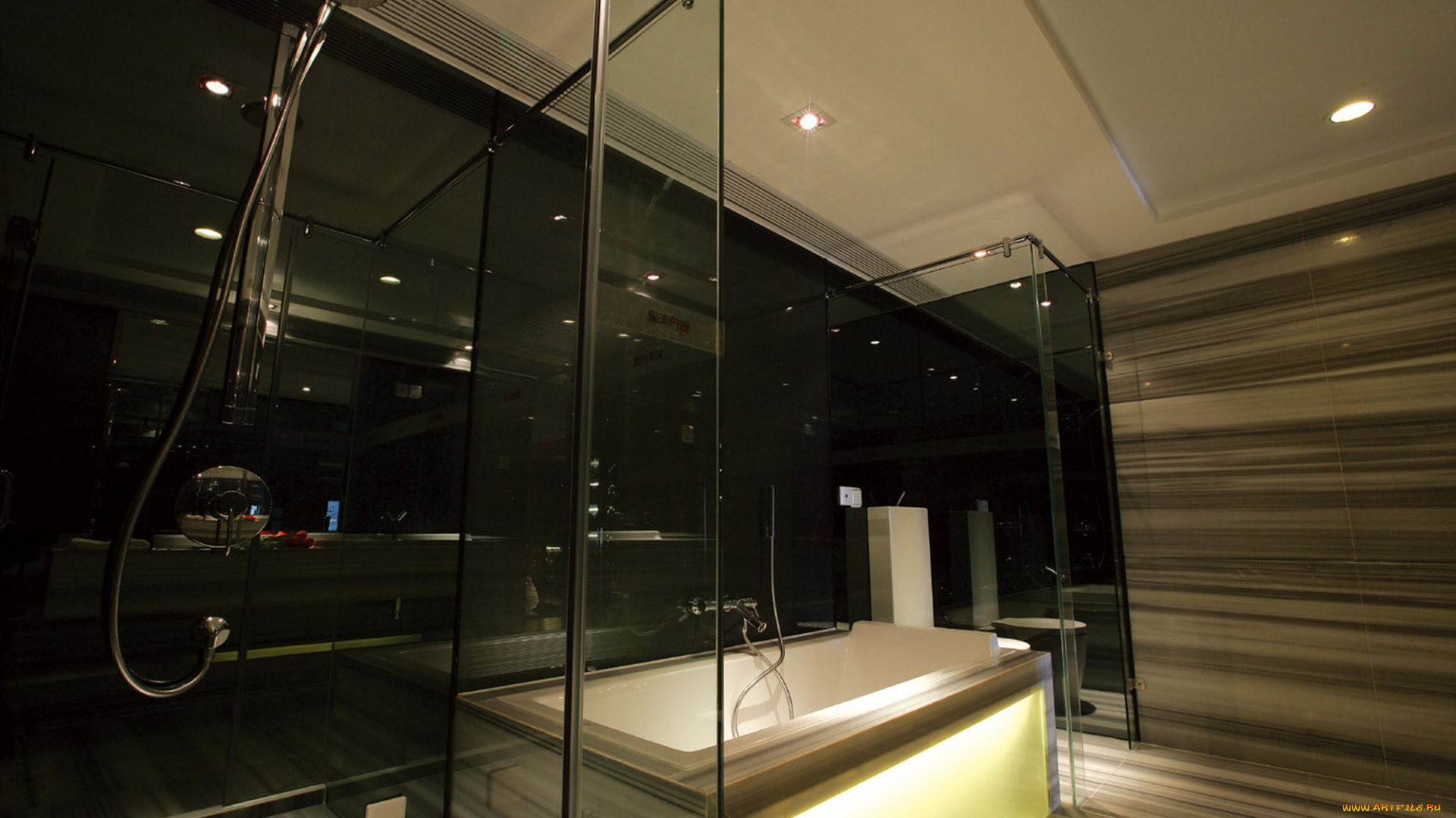 интерьер, ванная, туалетная, комнаты, стол, стулья