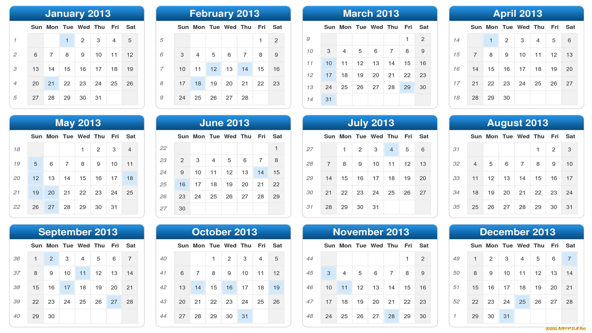 календари, другое, календарь, 2013
