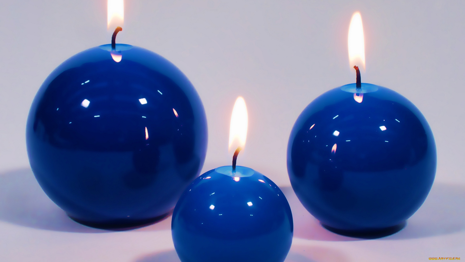 разное, свечи, синий, пламя, круглый