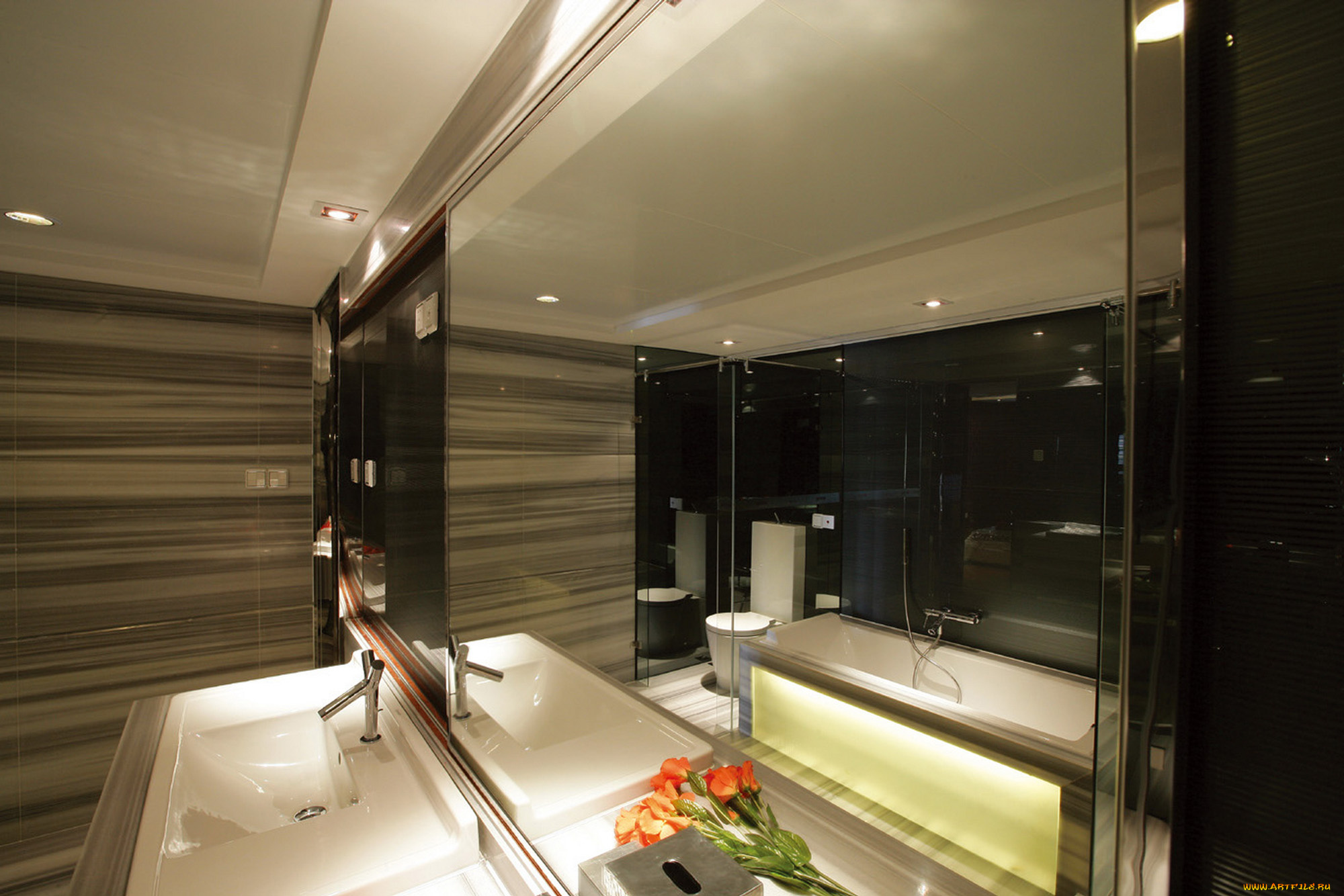 интерьер, ванная, туалетная, комнаты, стол, стулья