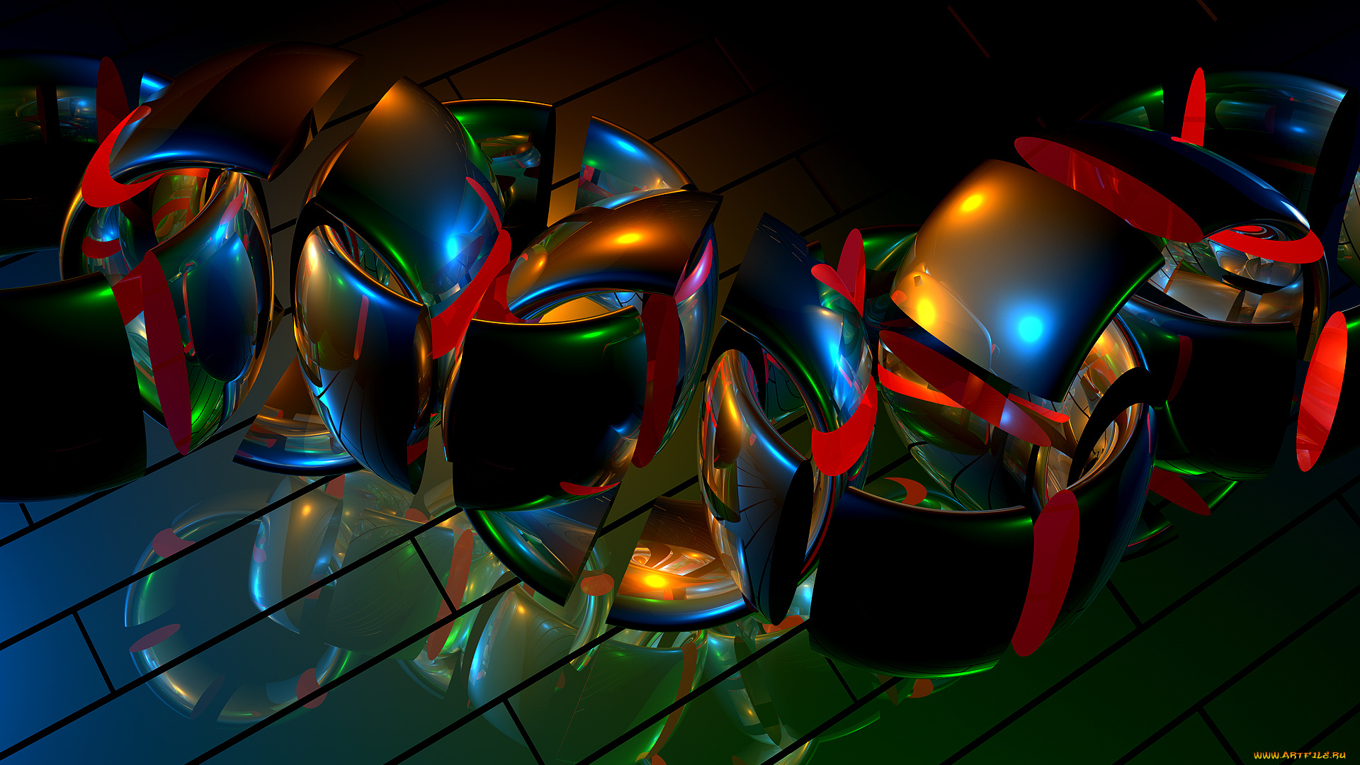 3д, графика, abstract, абстракции, узор, цвета, фон