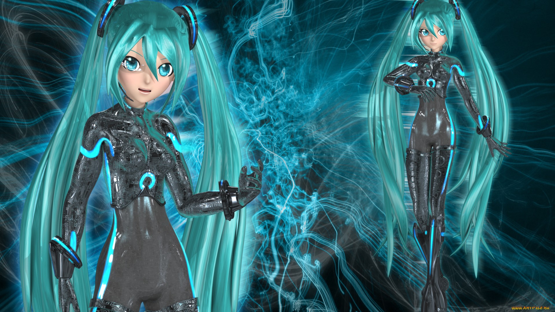 3д, графика, anime, аниме, vocaloid