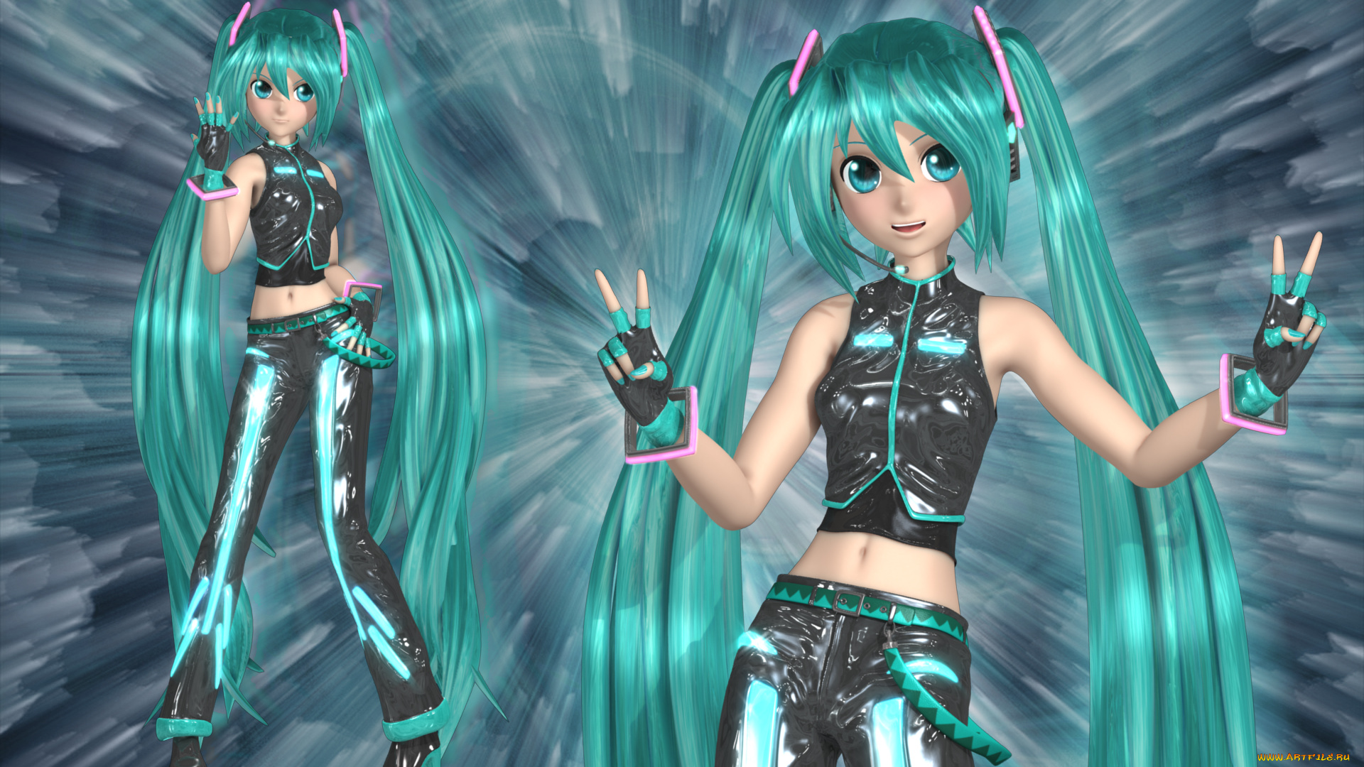 3д, графика, anime, аниме, vocaloid