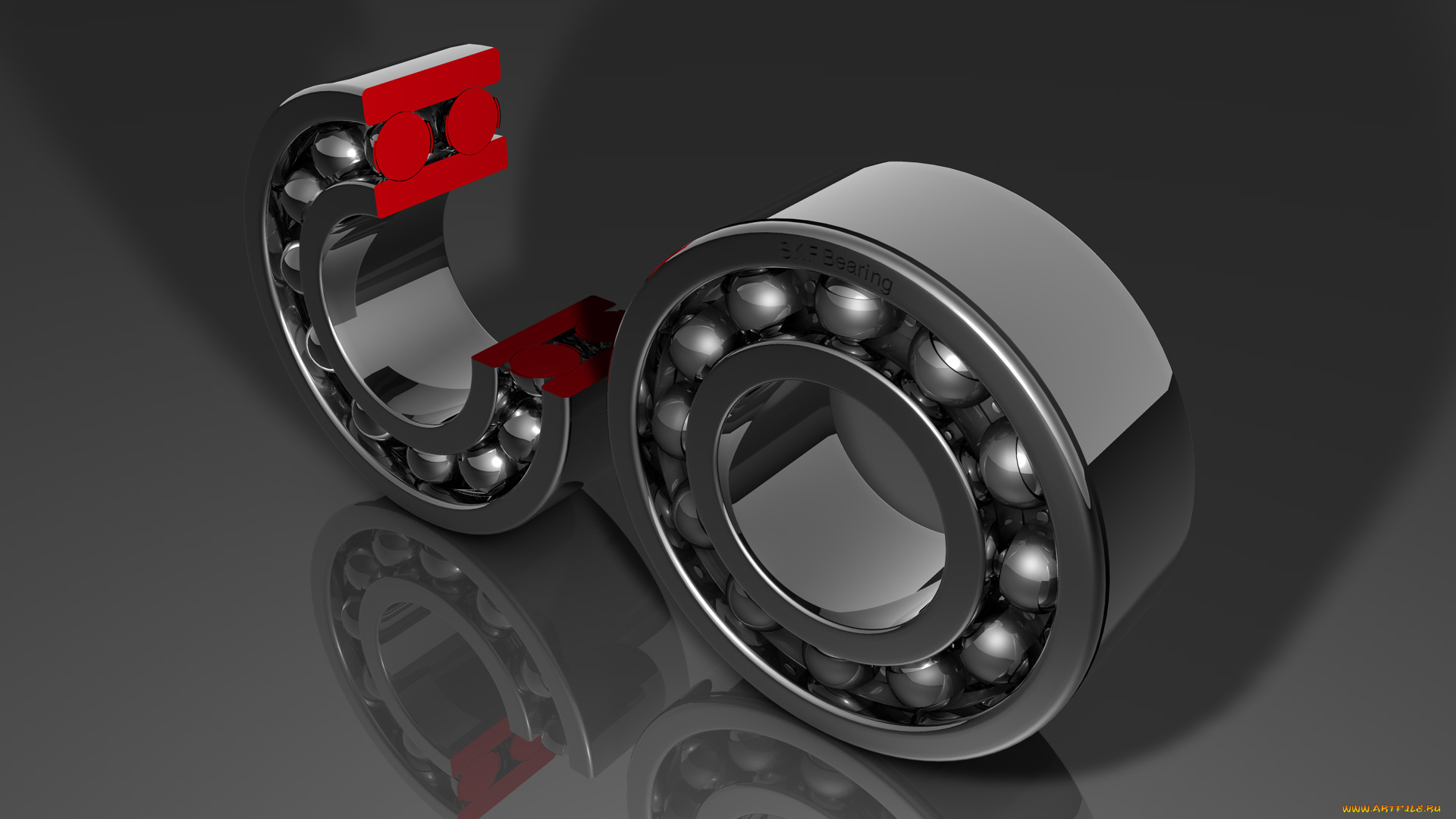 3д, графика, modeling, моделирование, подшипник