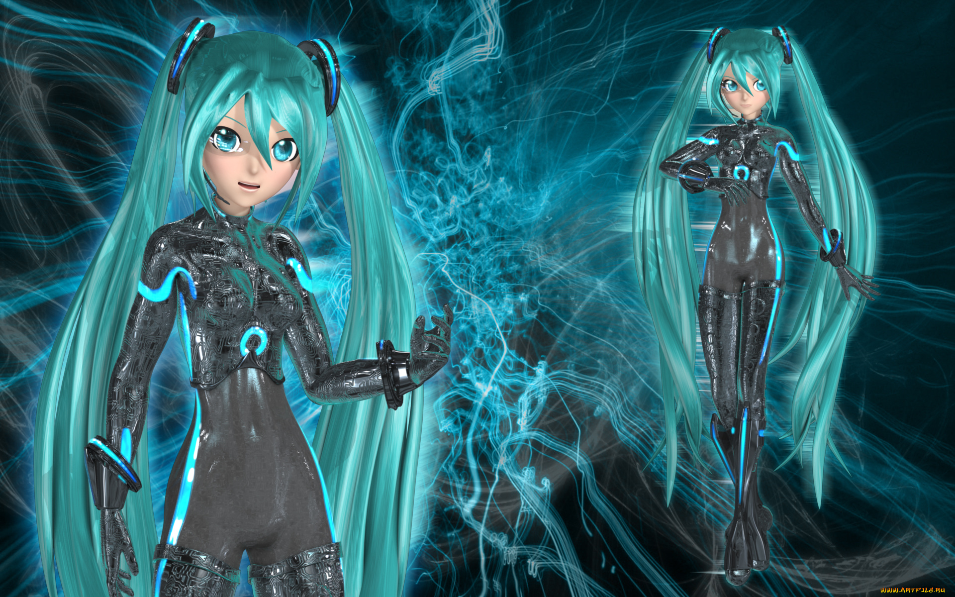 3д, графика, anime, аниме, vocaloid