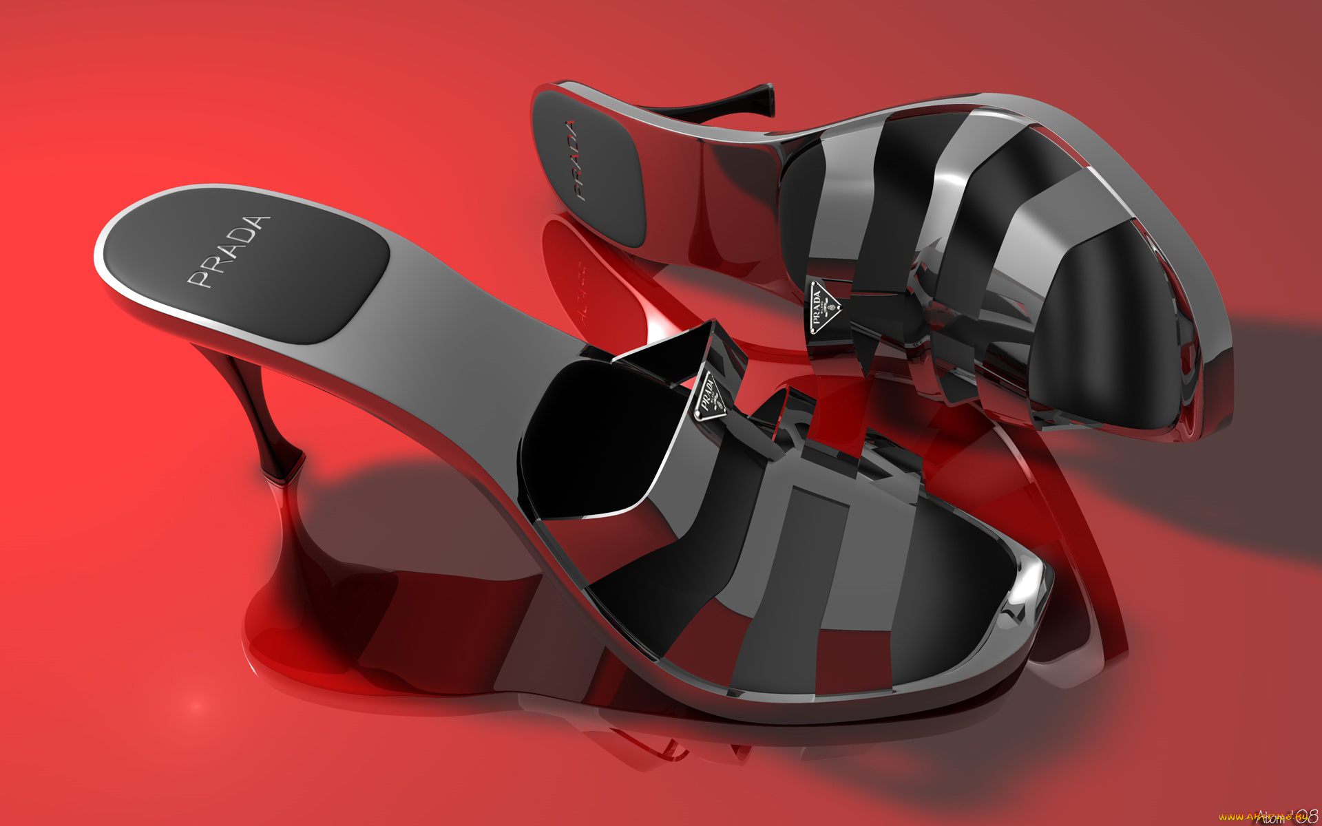 3д, графика, другое, обувь