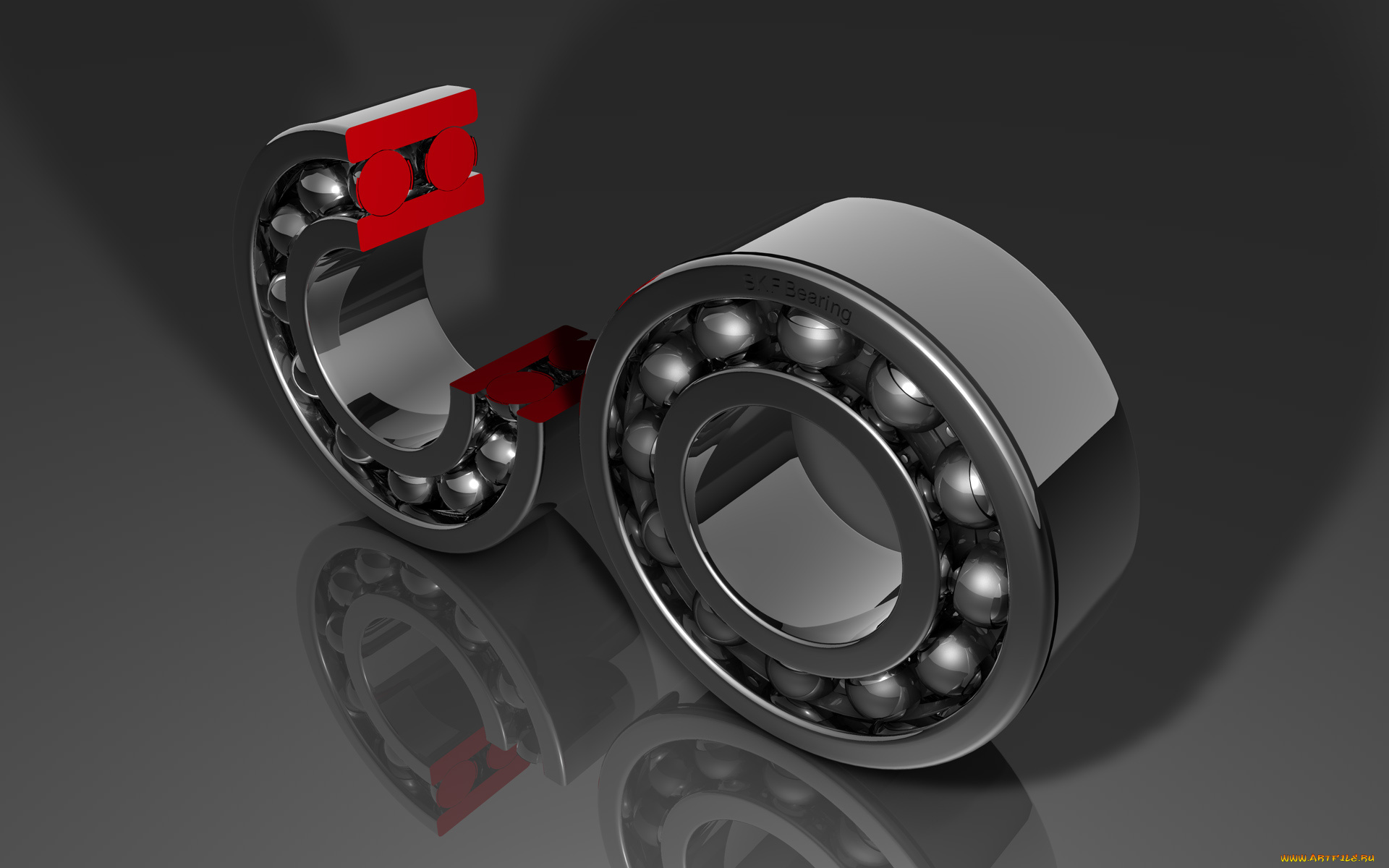 3д, графика, modeling, моделирование, подшипник