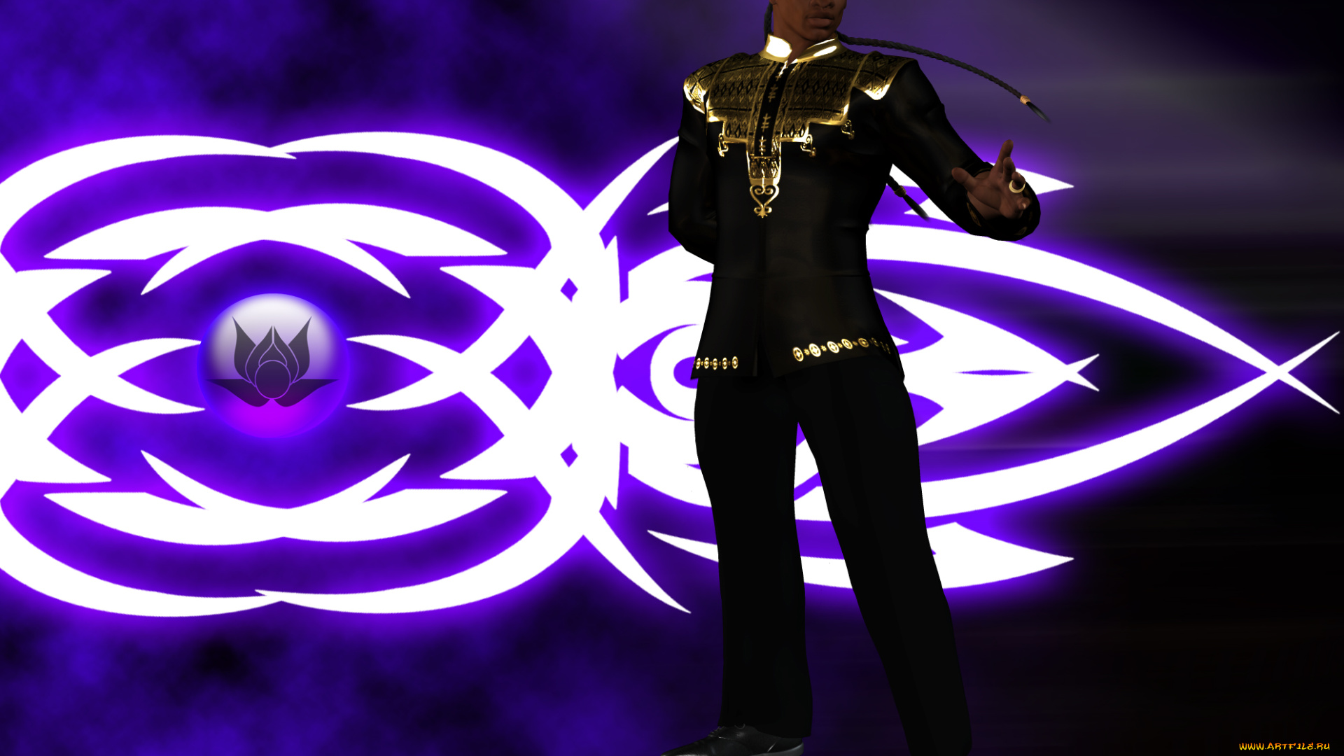 3д, графика, фантазия, , fantasy, символ, оружие, взгляд, фон, мужчина