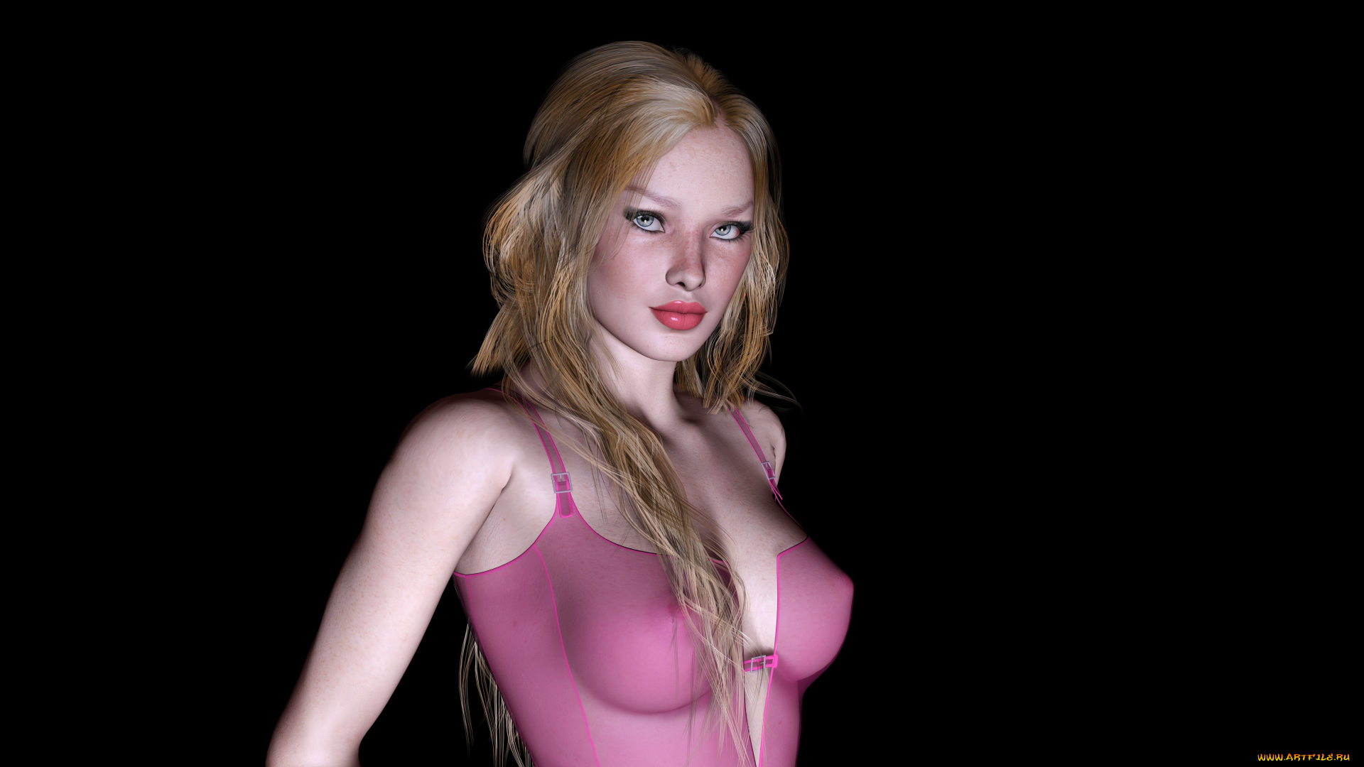 3д, графика, люди, , people, фон, взгляд, девушка