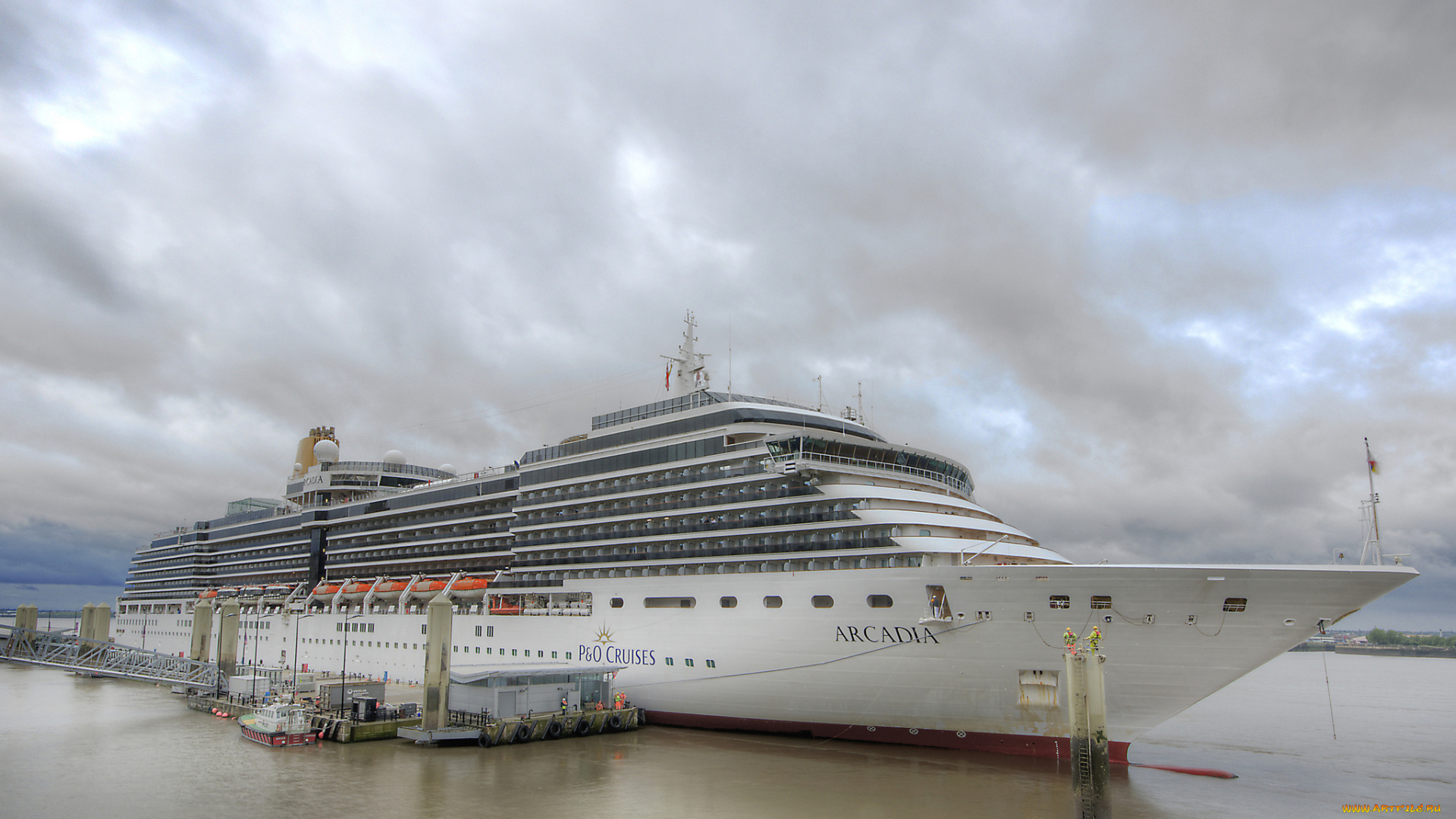 arcadia, in, liverpool, корабли, лайнеры, лайнер, причал, порт