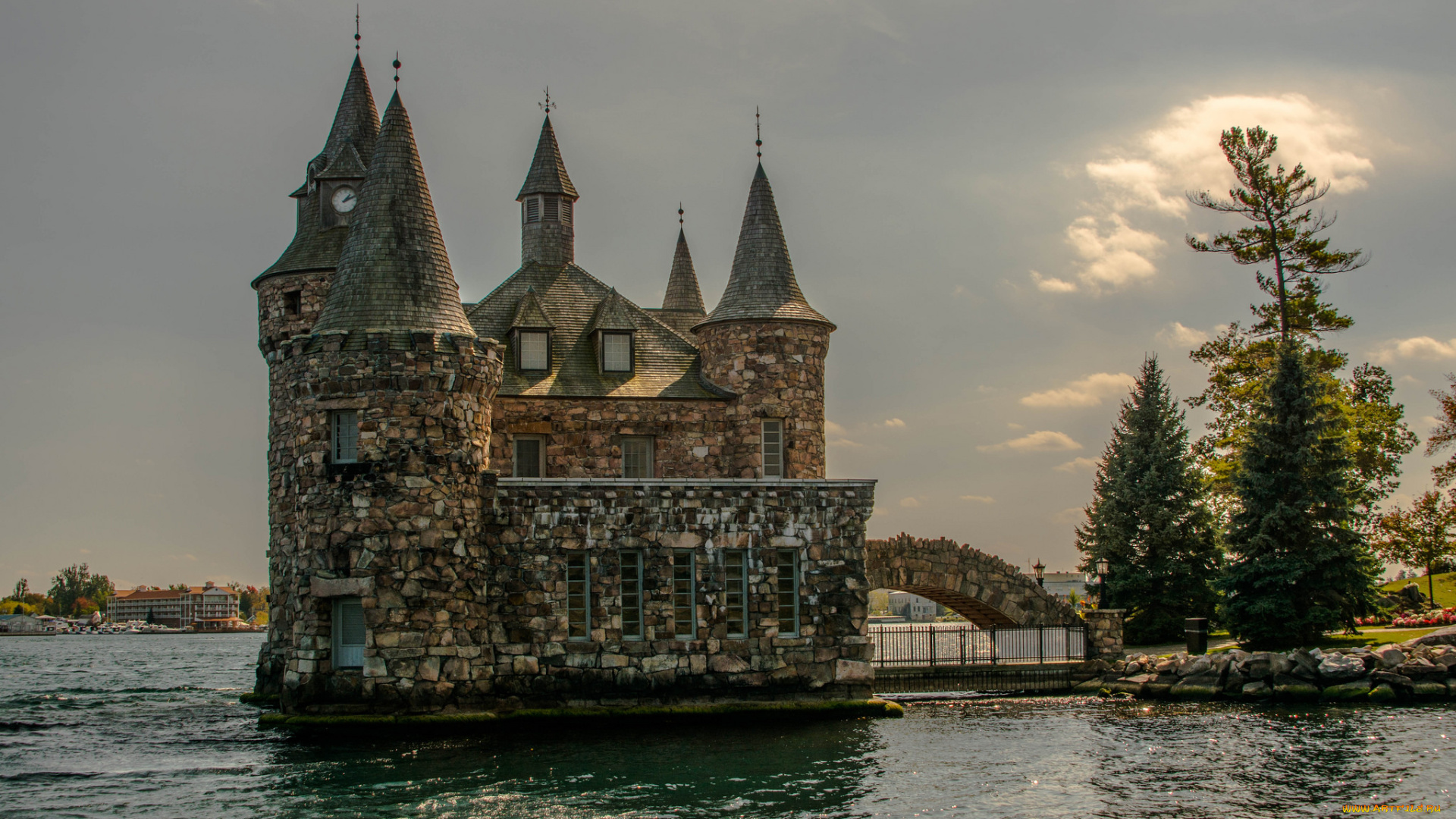 boldt, castle, , thousand, islands, , new, york, города, -, дворцы, , замки, , крепости, река, остров, замок