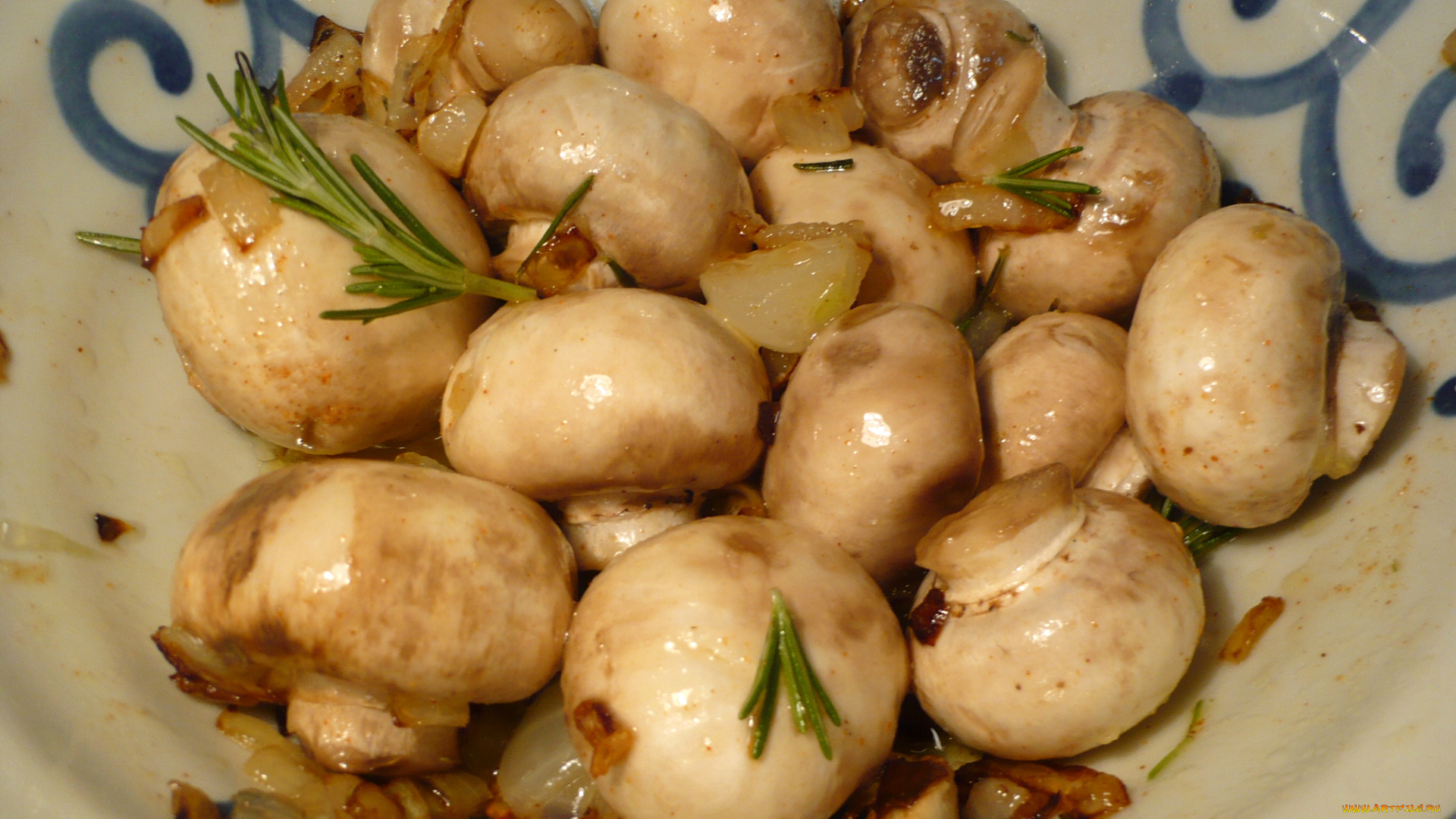 еда, грибы, , грибные, блюда, тарелка, лук