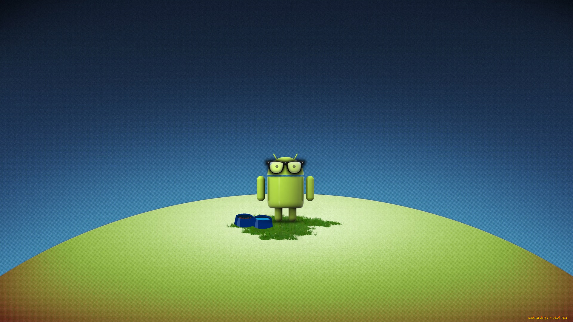 компьютеры, android, фон, логотип